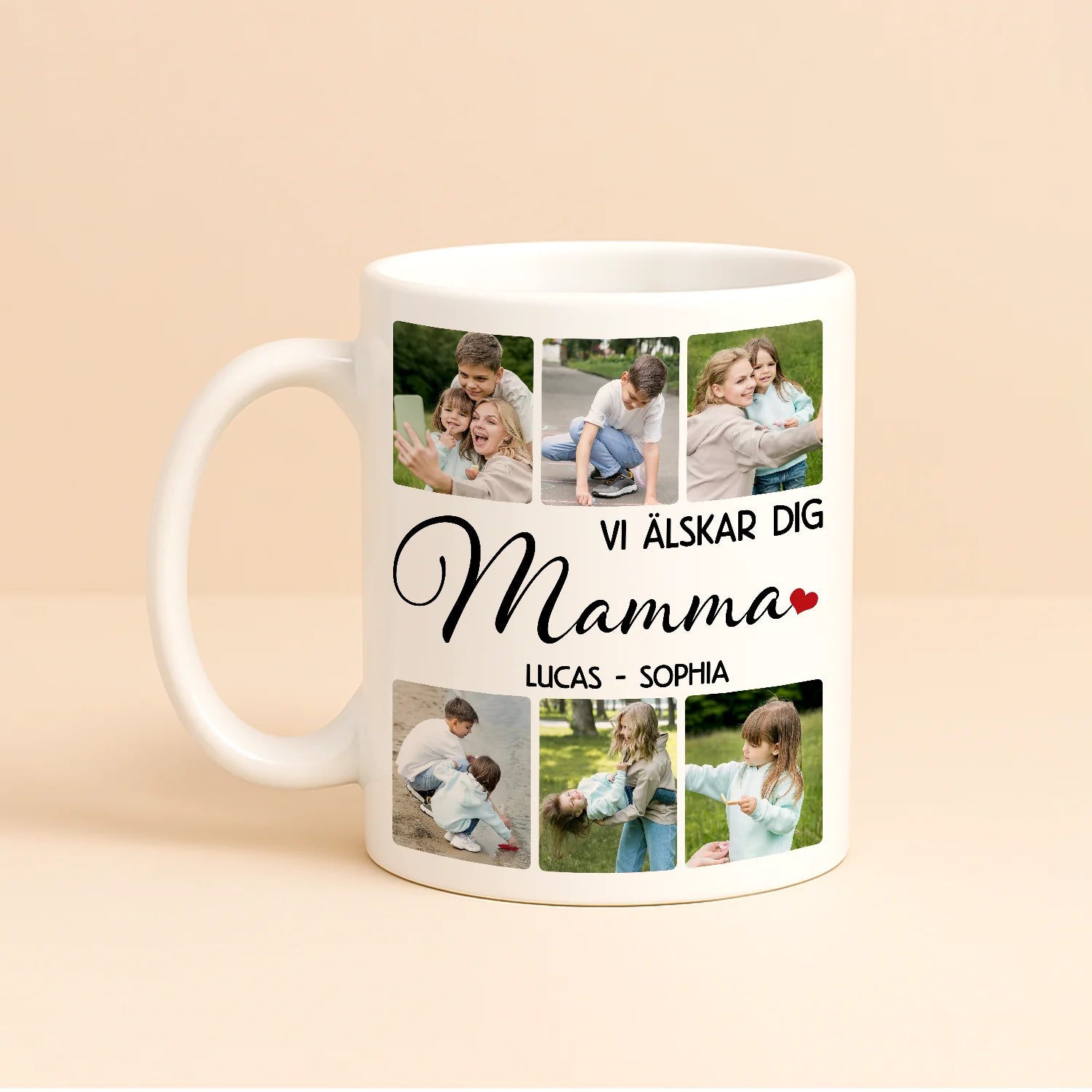 Personlig mugg till mamma | Vi älskar dig Mamma