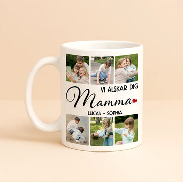 Personlig mugg till mamma | Vi älskar dig Mamma