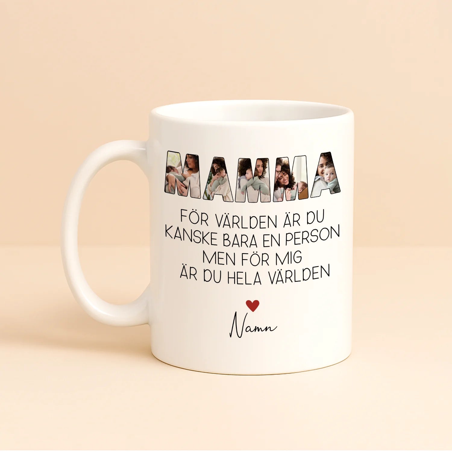 Personlig krus til mamma | Personlige gaver til mor | For verden er du kanskje bare én person, men for oss er du hele verden