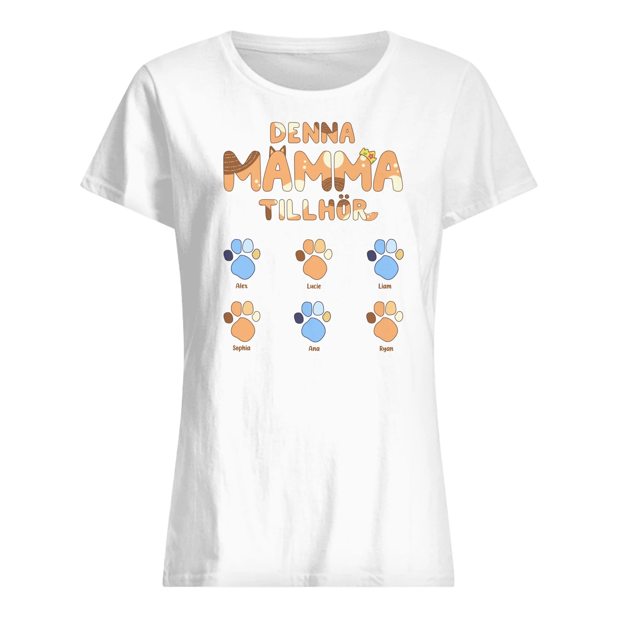 Denna mamma tillhör - Personlig T-shirt till Mamma