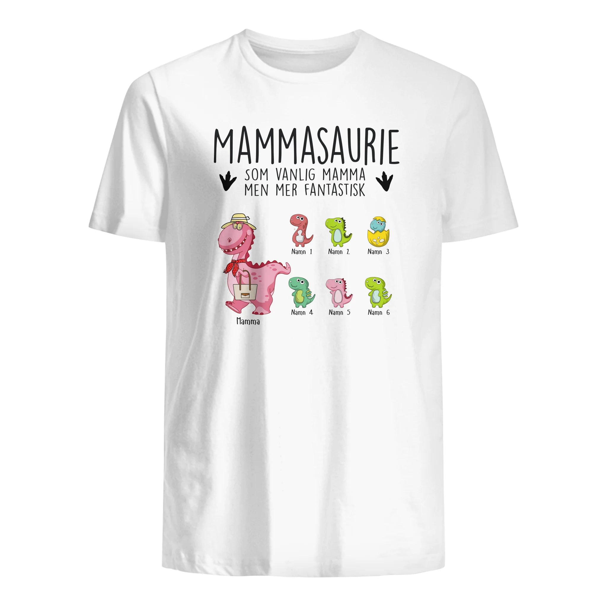 Personlig T-shirt till Mamma | Personlig present till Mor | Mammasaurie