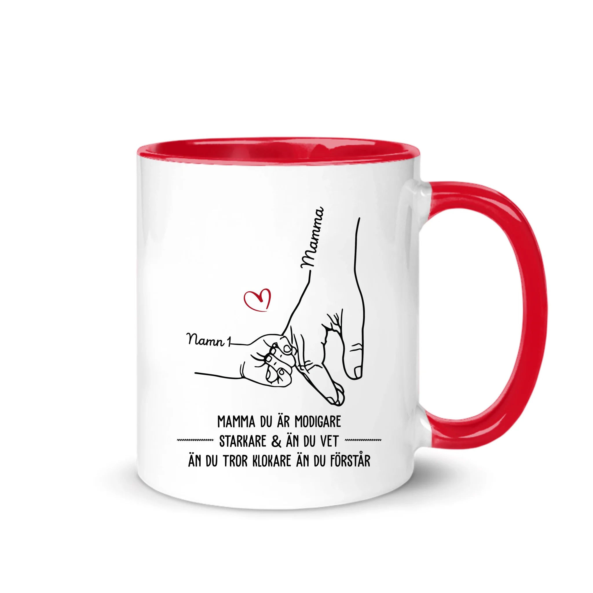 Mamma Du är modigare - Personlig mugg till Mamma