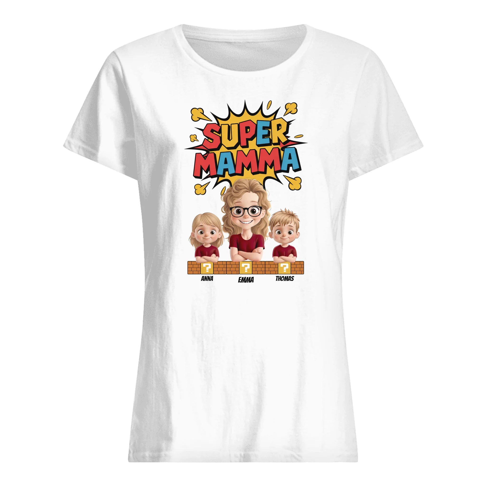 Super Mamma - Personlig T-shirt för Mamma