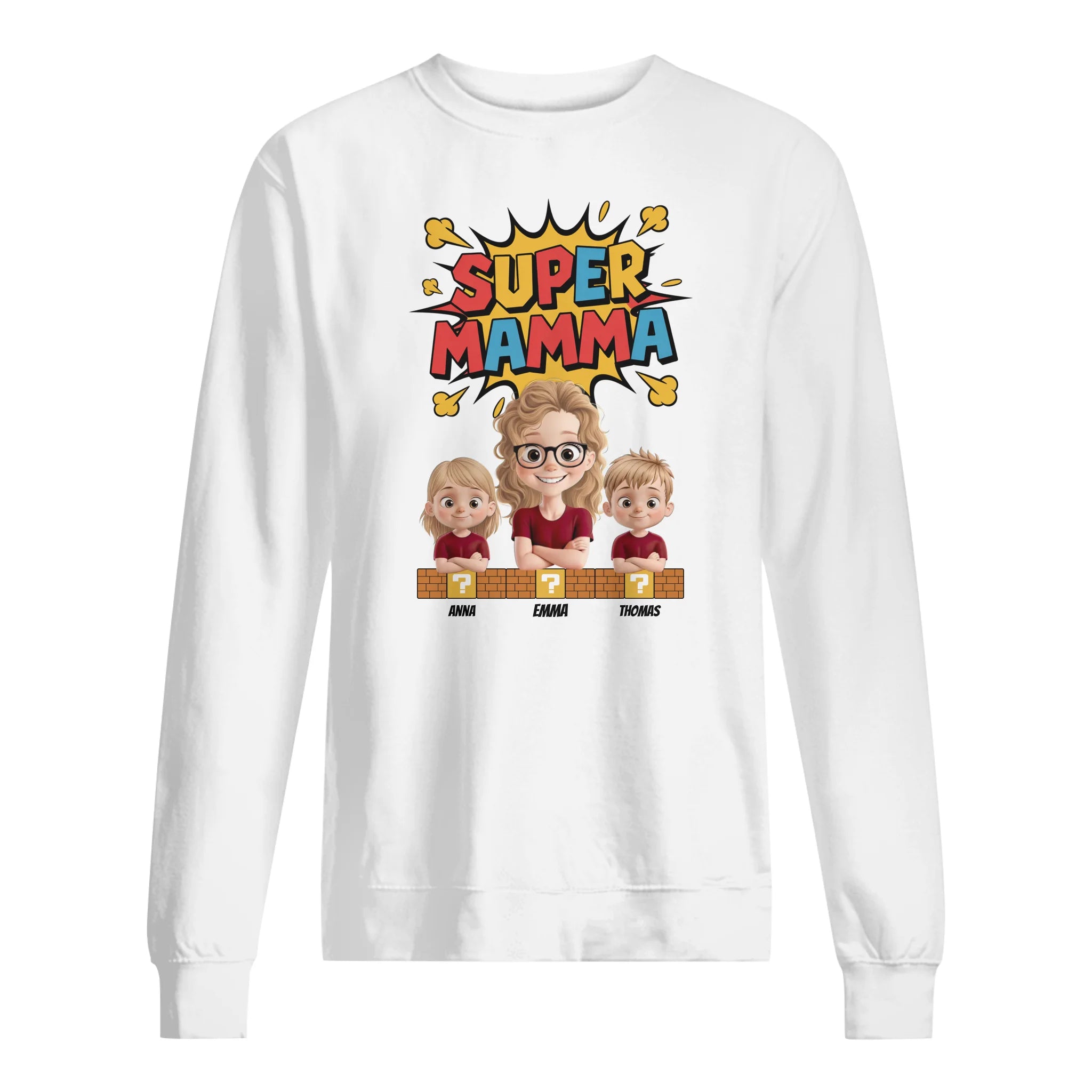 Super Mamma - Personlig T-shirt för Mamma
