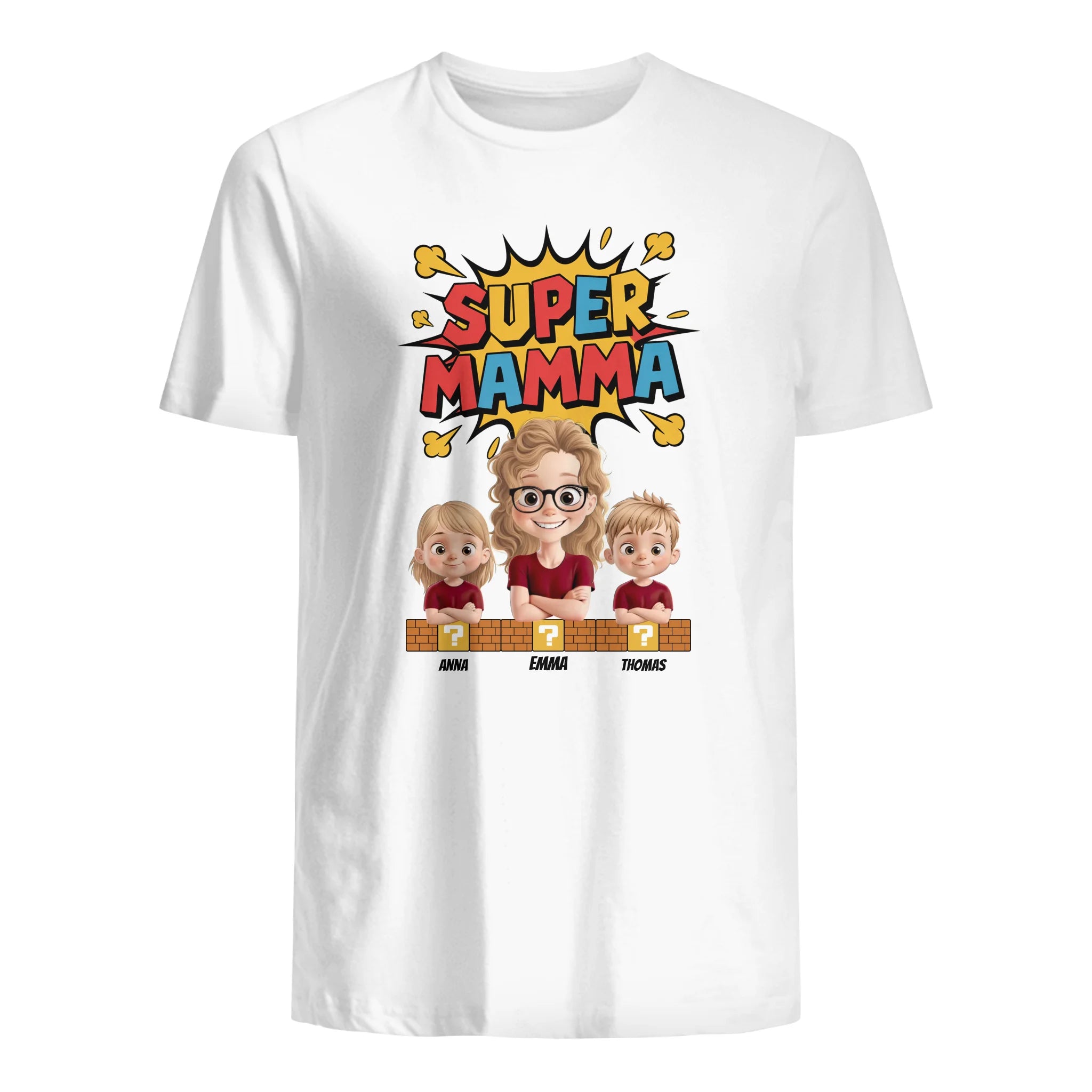 Super Mamma - Personlig T-shirt för Mamma