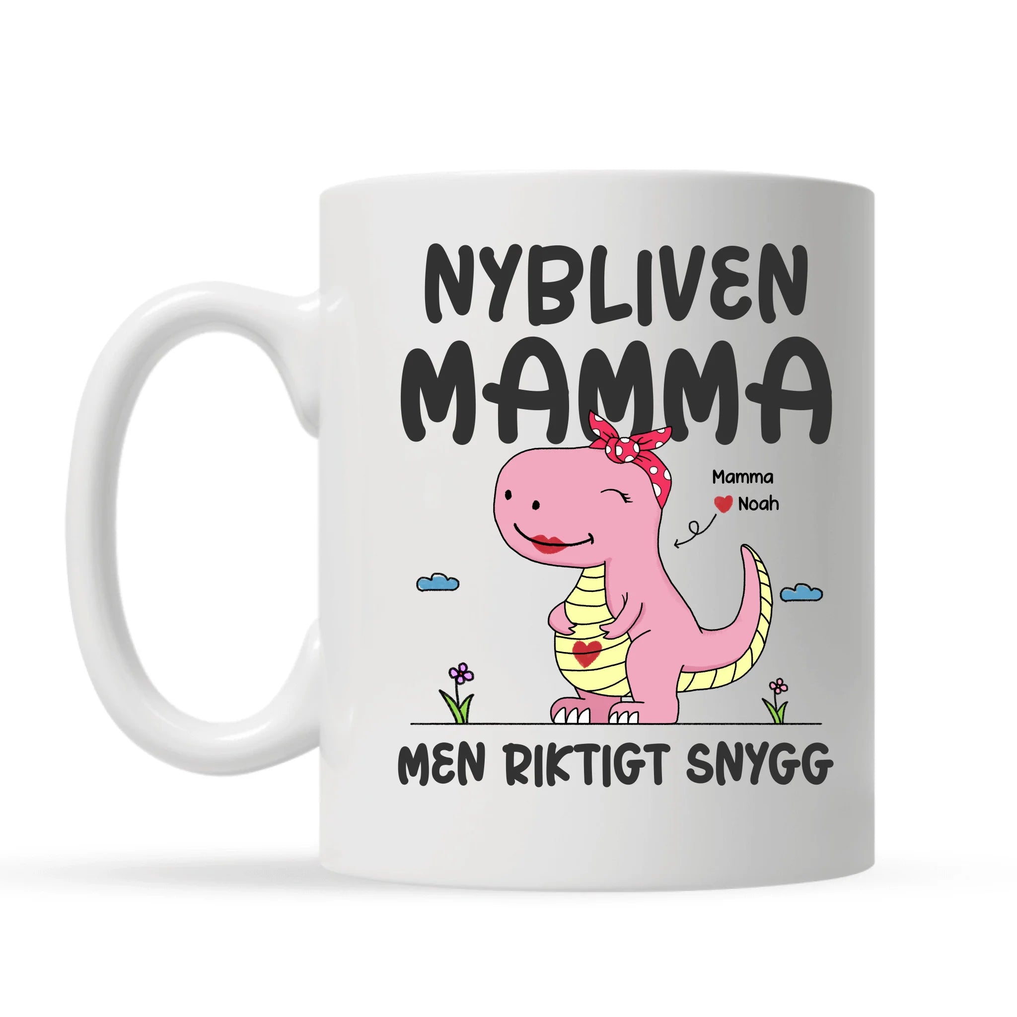 Nybliven Mamma men riktigt snygg - Personlig mugg till Mamma