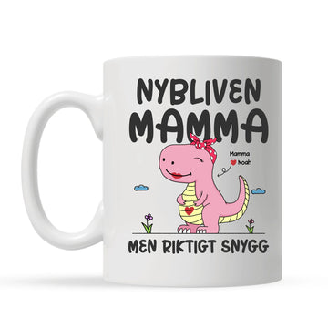 Nybliven Mamma men riktigt snygg - Personlig mugg till Mamma