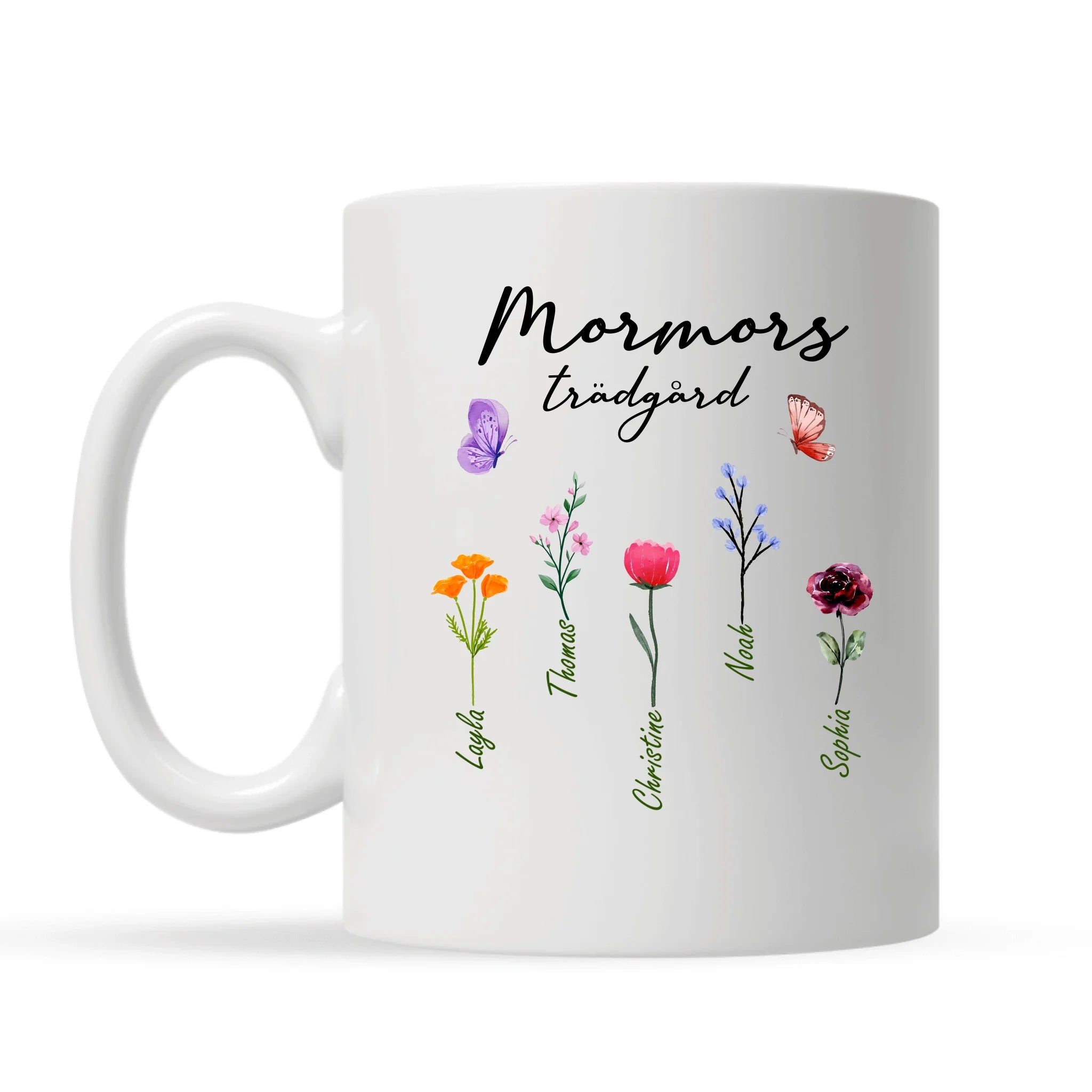 Mormors trädgård - Personlig mugg till Mormor