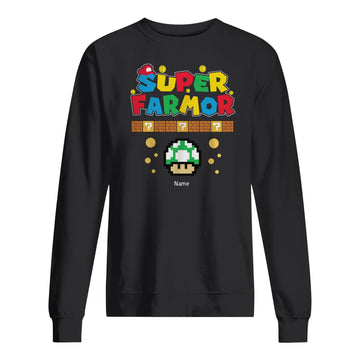 Super bedstemor, super bedstemor - Personlig t-shirt til bedstemor og bedstemor