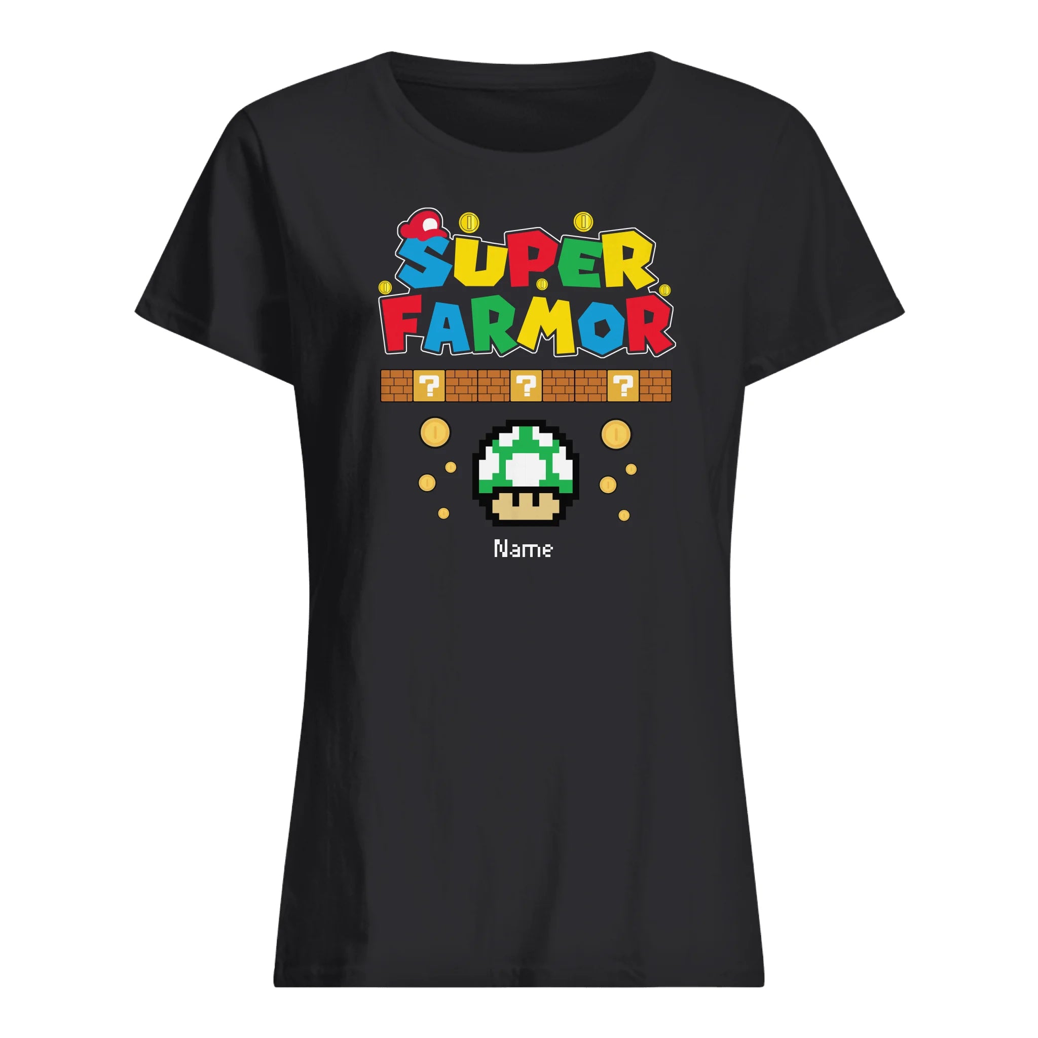 Super Mormor, Super Farmor - Personlig T-shirt till Mormor och Farmor