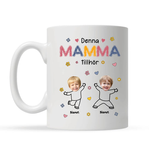 Denna Mamma tillhör  - Personlig mugg till Mamma