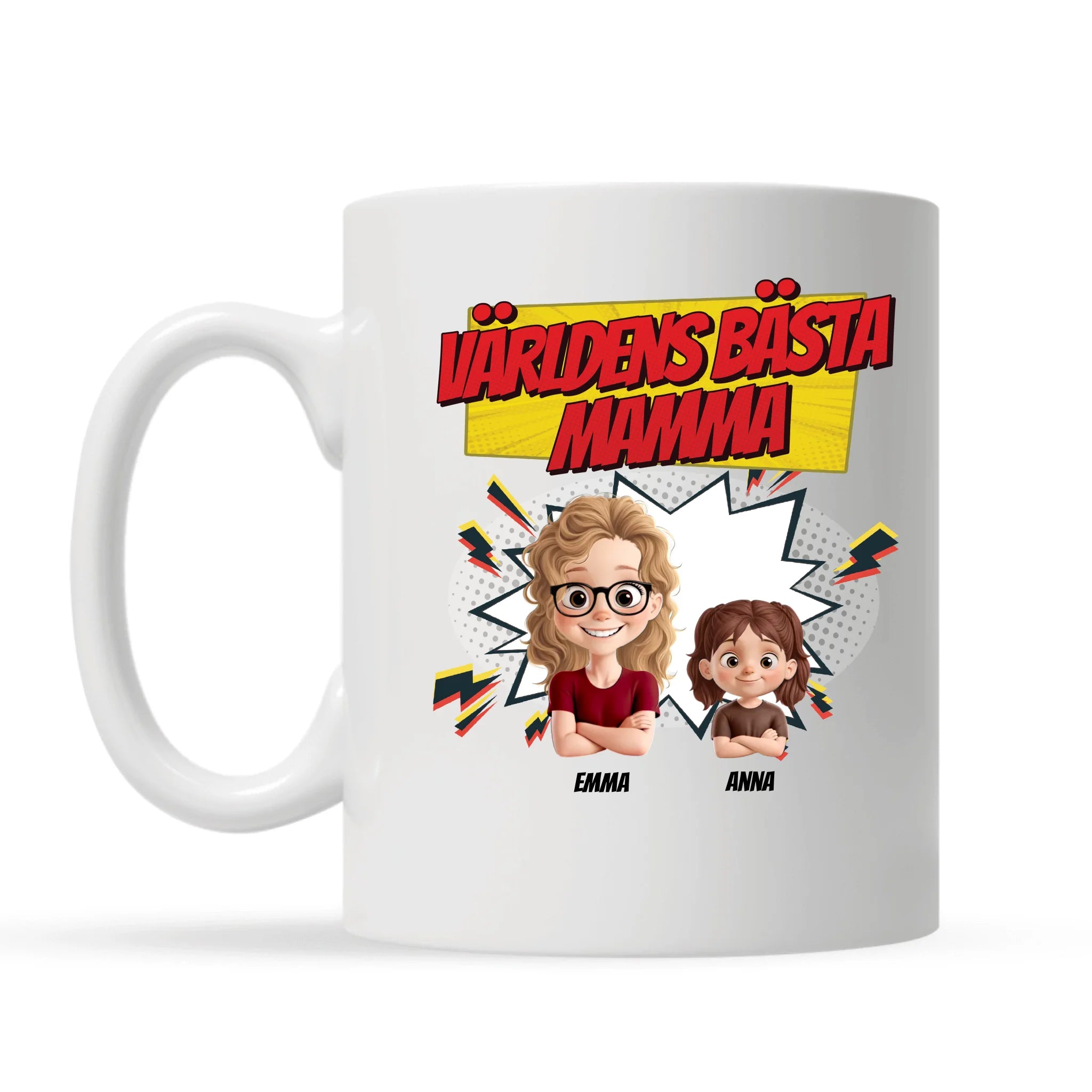 Världens Bästa Mamma - Personlig mugg till Mamma