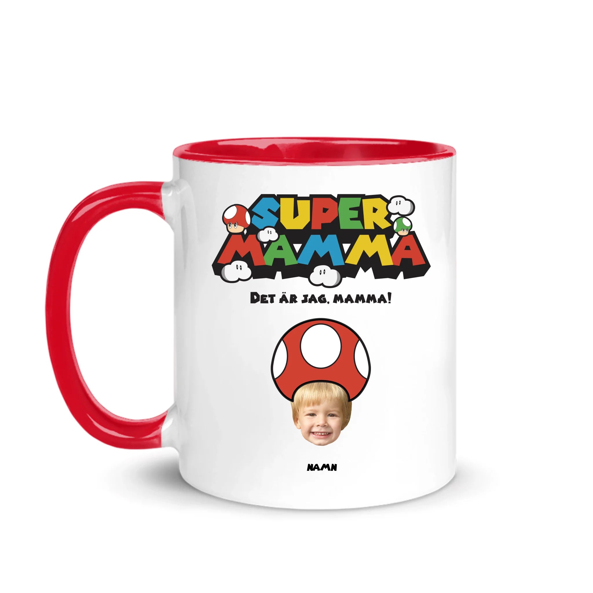 Super Mamma foto - Personlig mugg till Mamma
