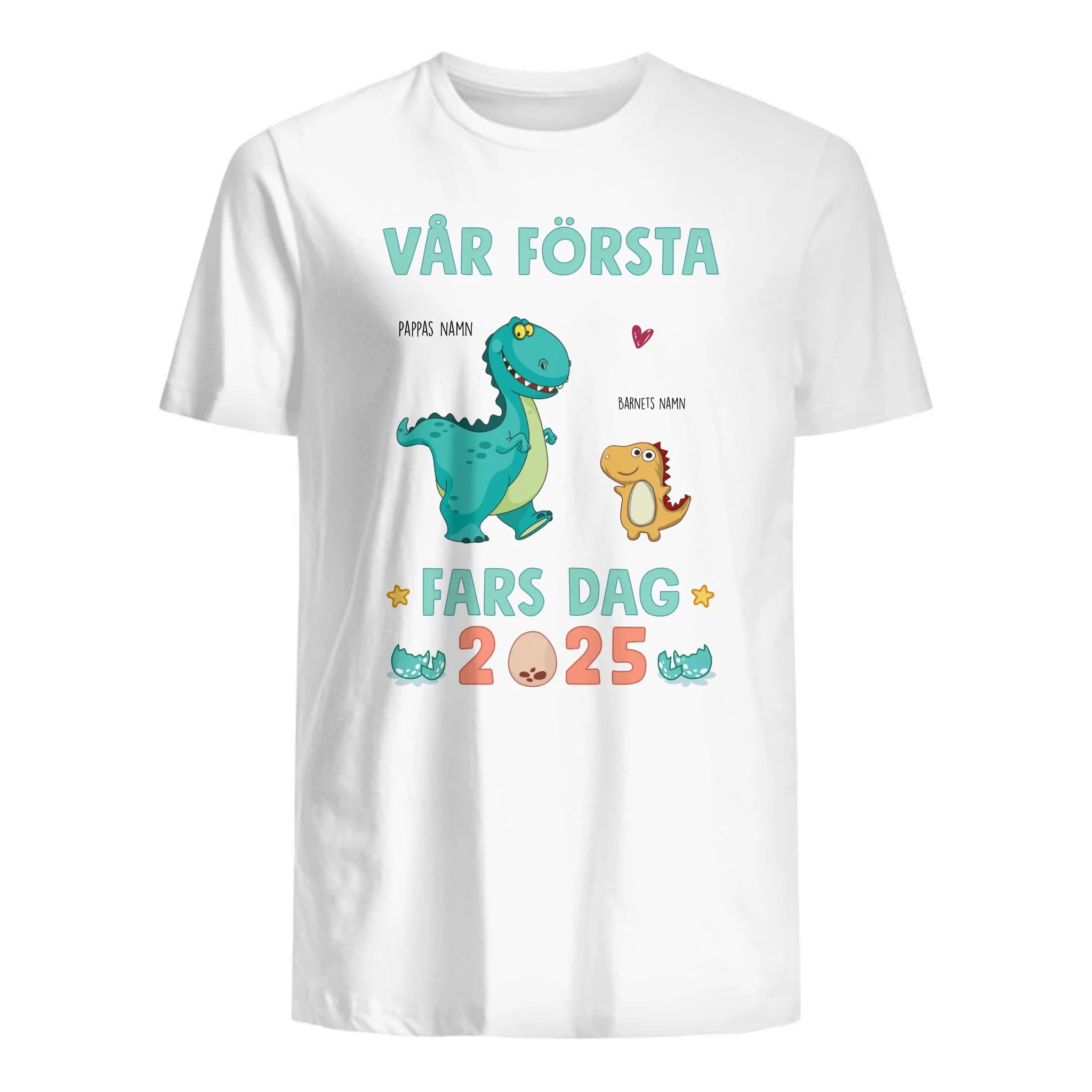 Vår första fars dag - Matchande T-shirt till Pappa och bebis