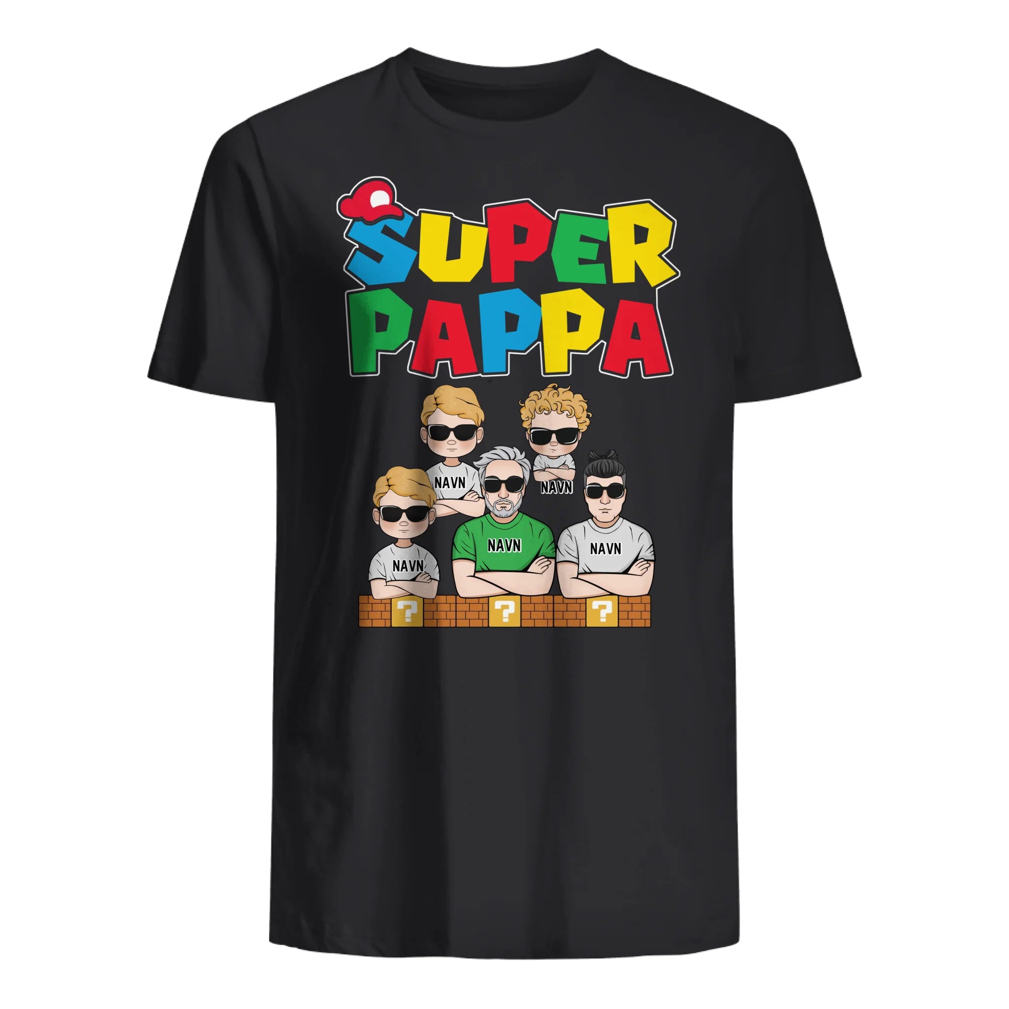 Super pappa ver.2 - Personlig T-shirt till Pappa