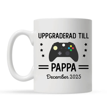 Personlig mugg till Pappa - Uppgraderad till pappa 2025