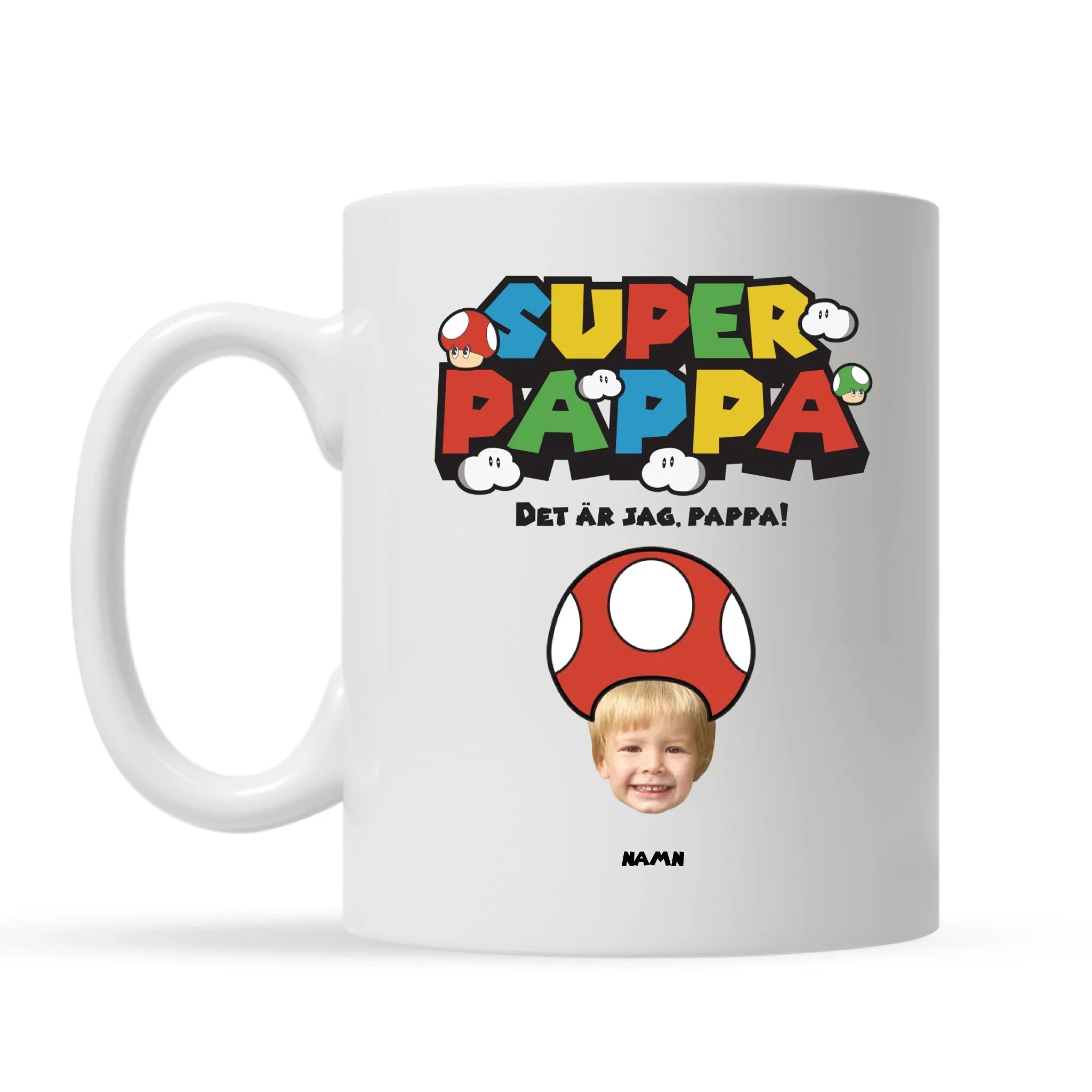 Super Pappa - Personlig mugg till Pappa