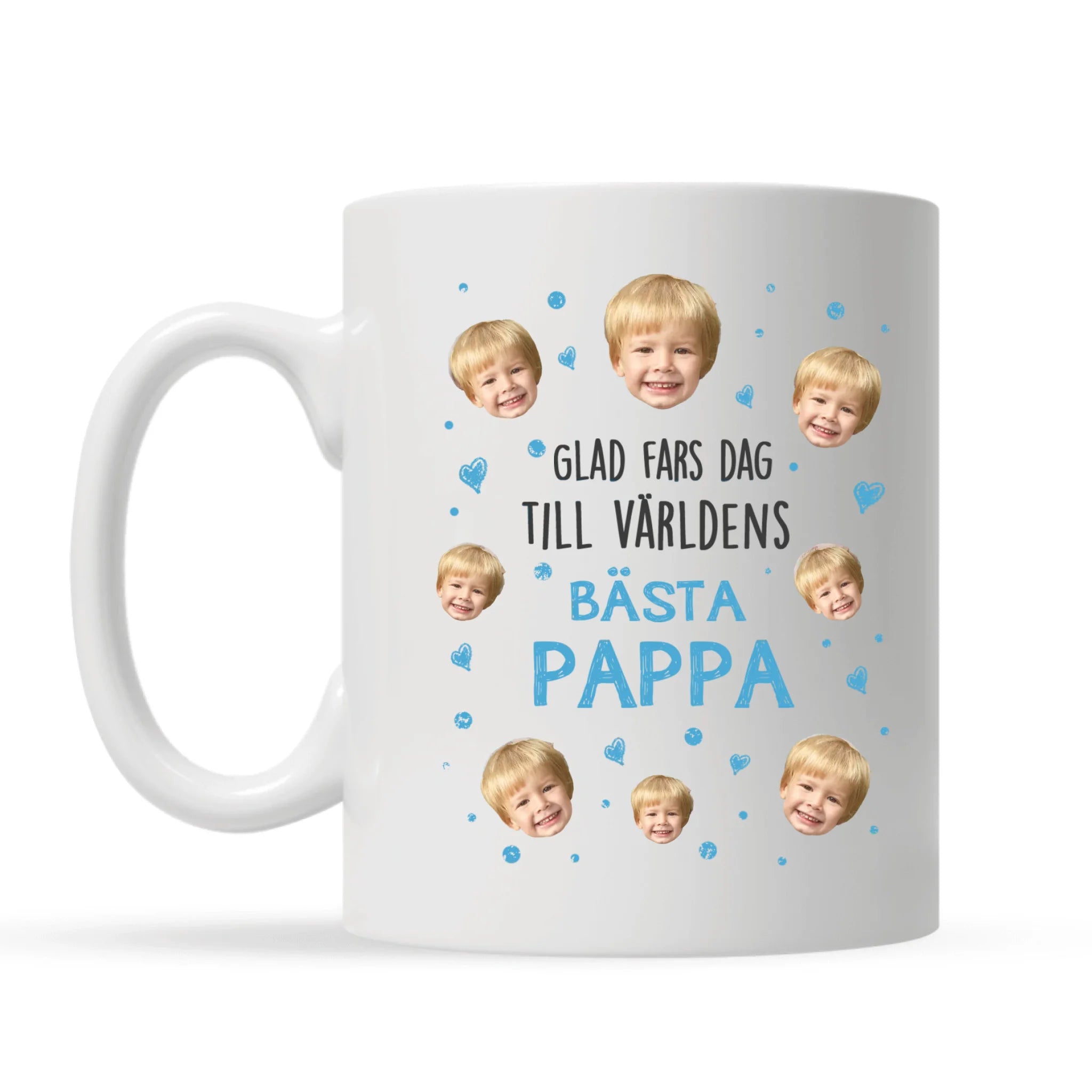 Glad fars dag till världens bästa pappa - Personlig mugg till Pappa