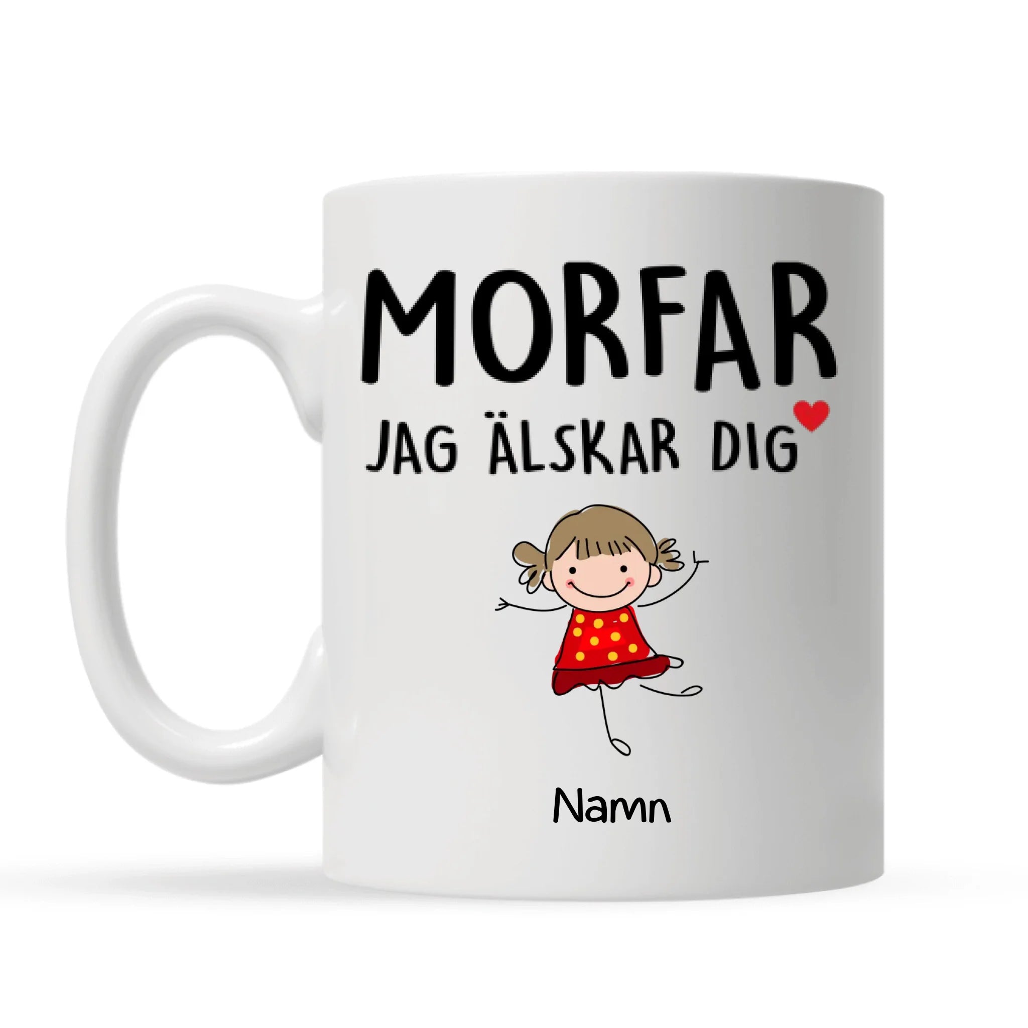 Personlig mugg till Morfarfar| Personlig presenter till farfar morfar | Morfar Jag älskar dig