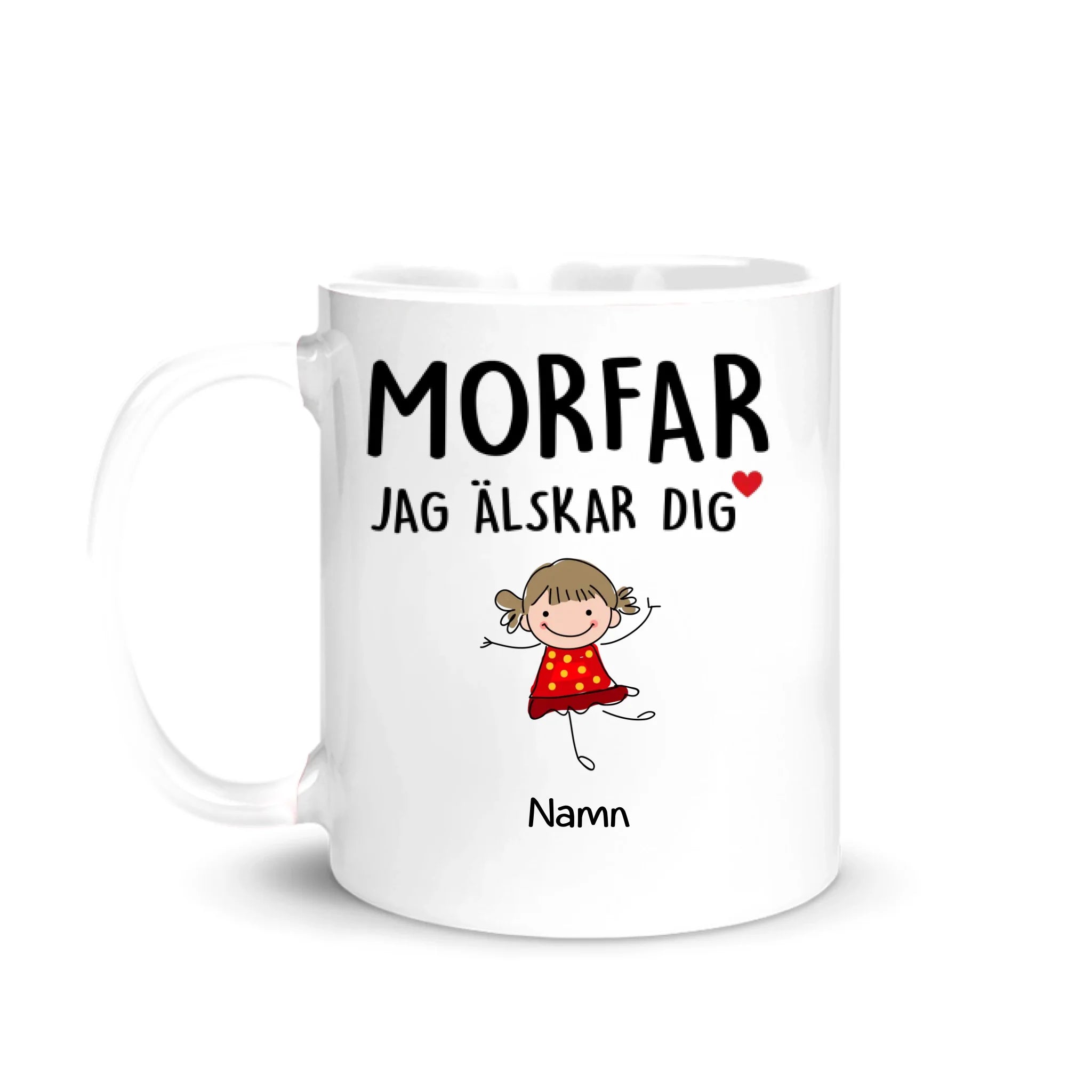 Personlig mugg till Morfarfar| Personlig presenter till farfar morfar | Morfar Jag älskar dig