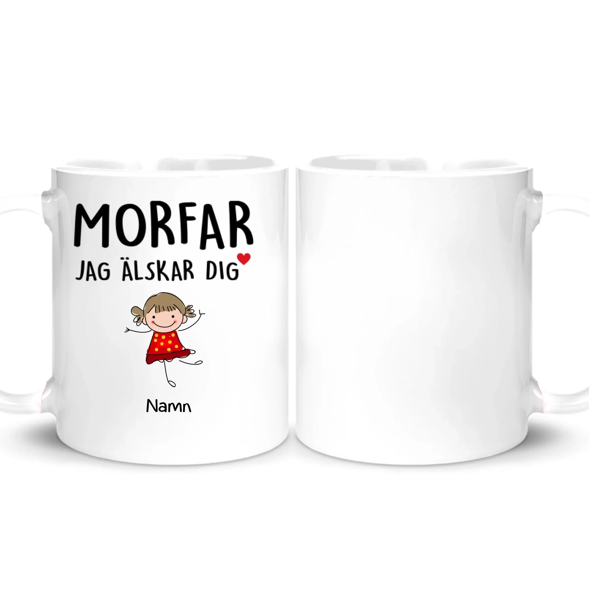 Personlig mugg till Morfarfar| Personlig presenter till farfar morfar | Morfar Jag älskar dig