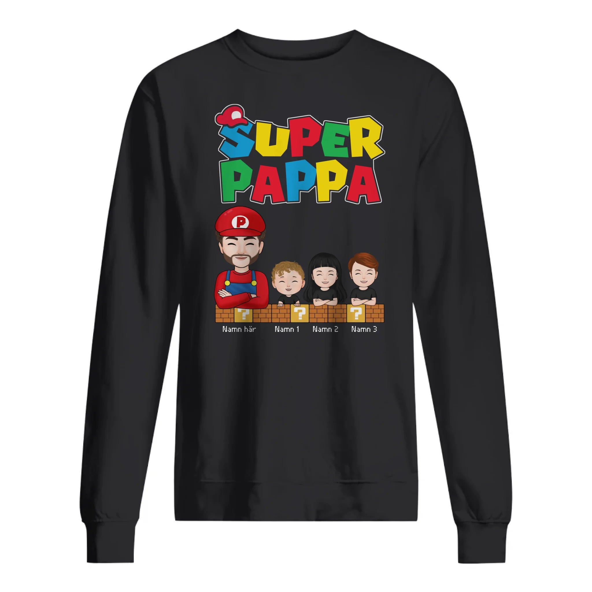 Super Dad ver.4 - Personlig T-skjorte til pappa