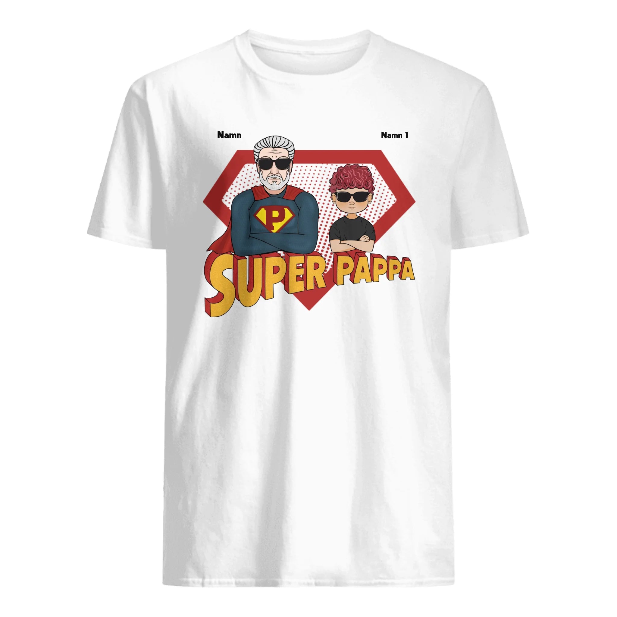 Personlig T-shirt till Pappa | Personlig present till Pappa | Super pappa