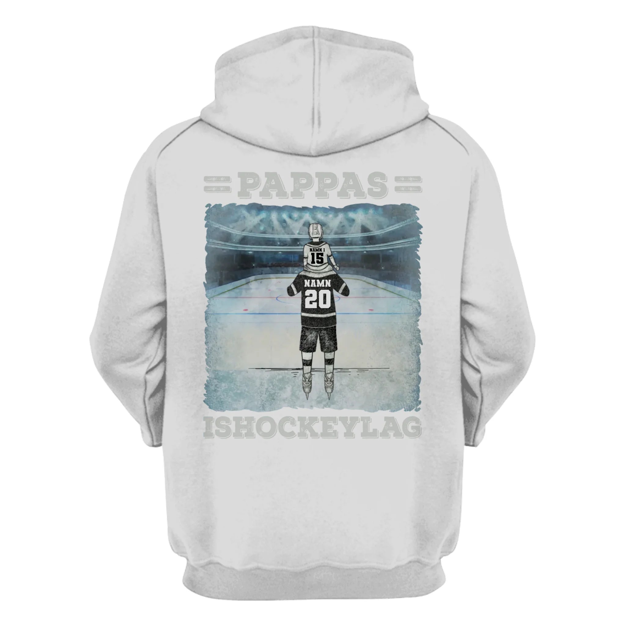 Personlig t-shirt till pappa | Personlig present till far | Pappas ishockeylag