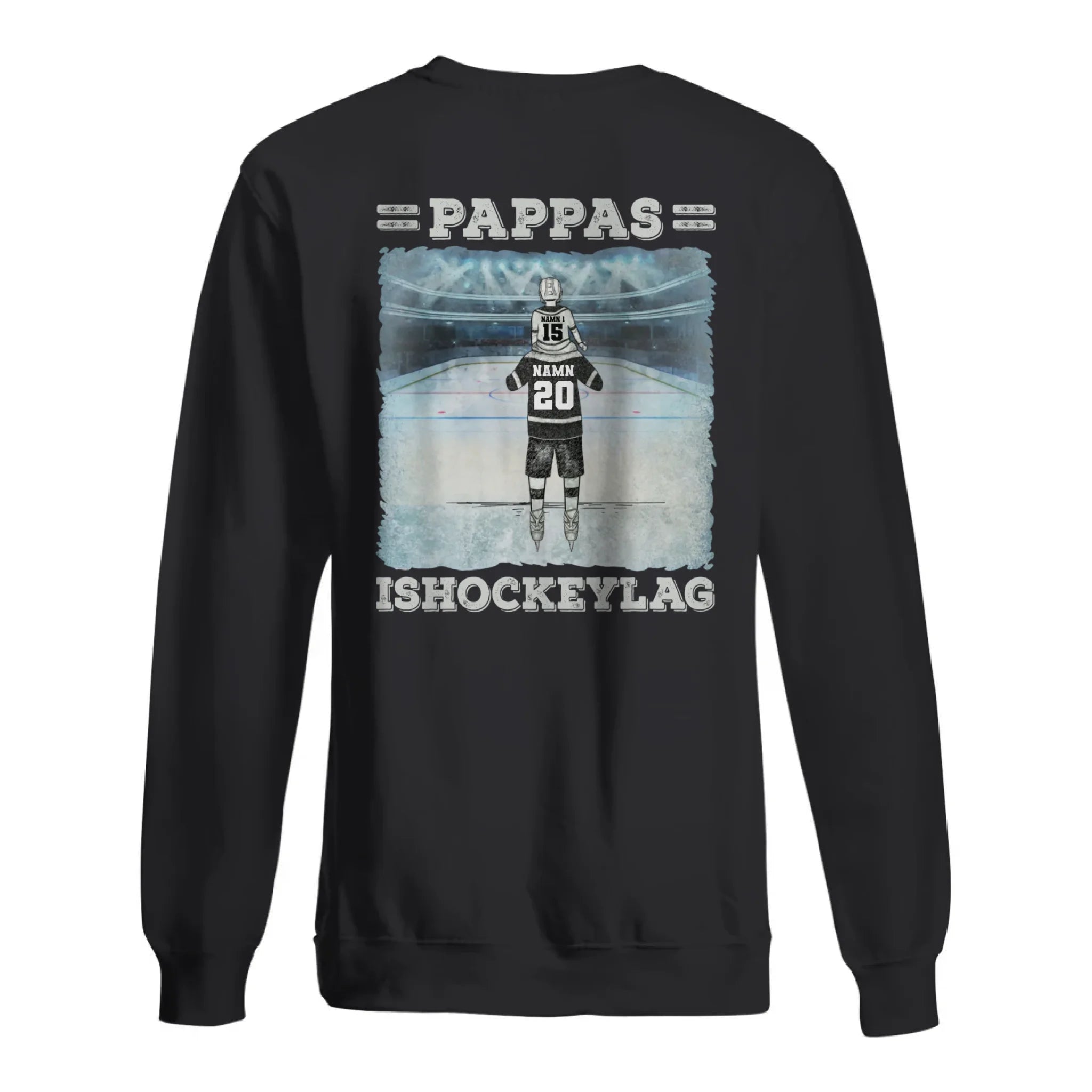 Personlig t-shirt till pappa | Personlig present till far | Pappas ishockeylag