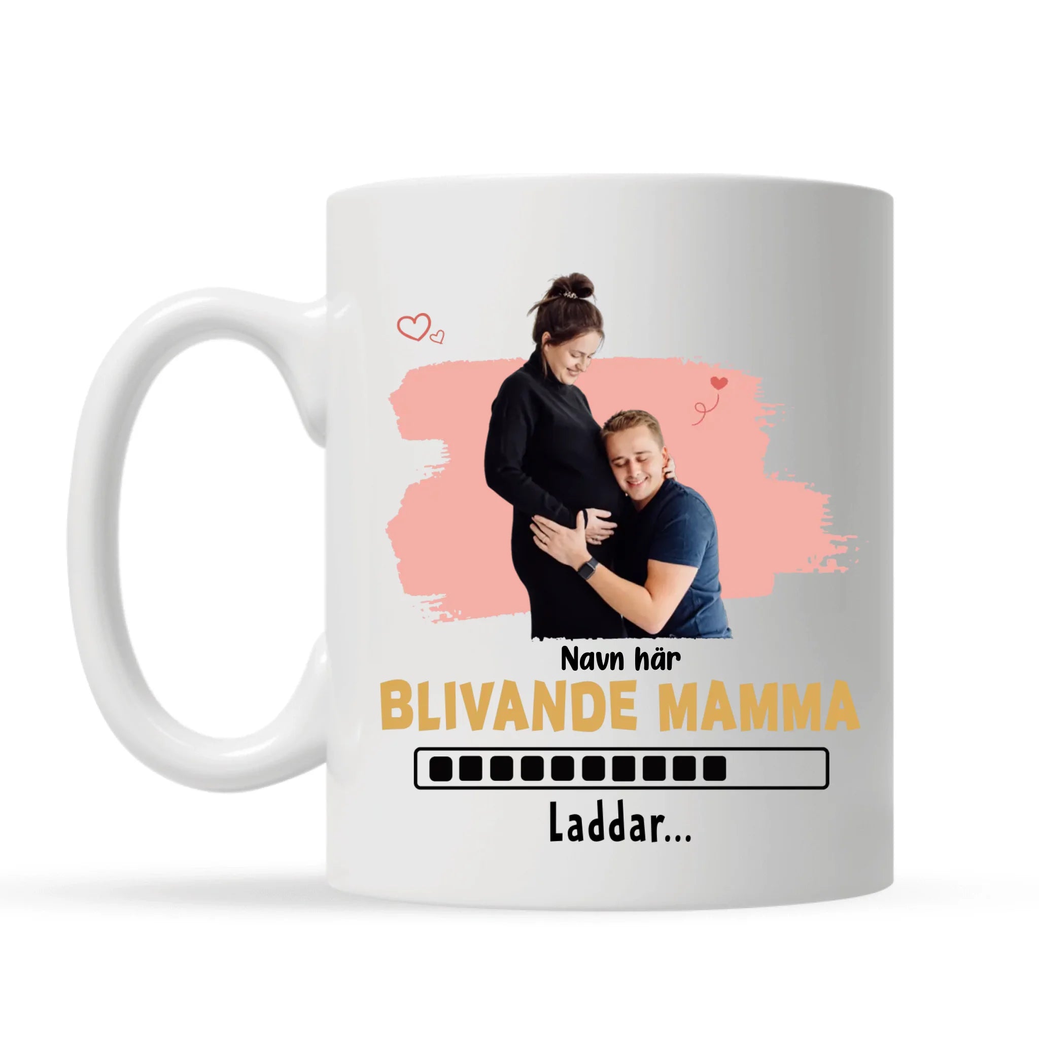 Personlig krus til mamma | Forventningsfull morsbilde