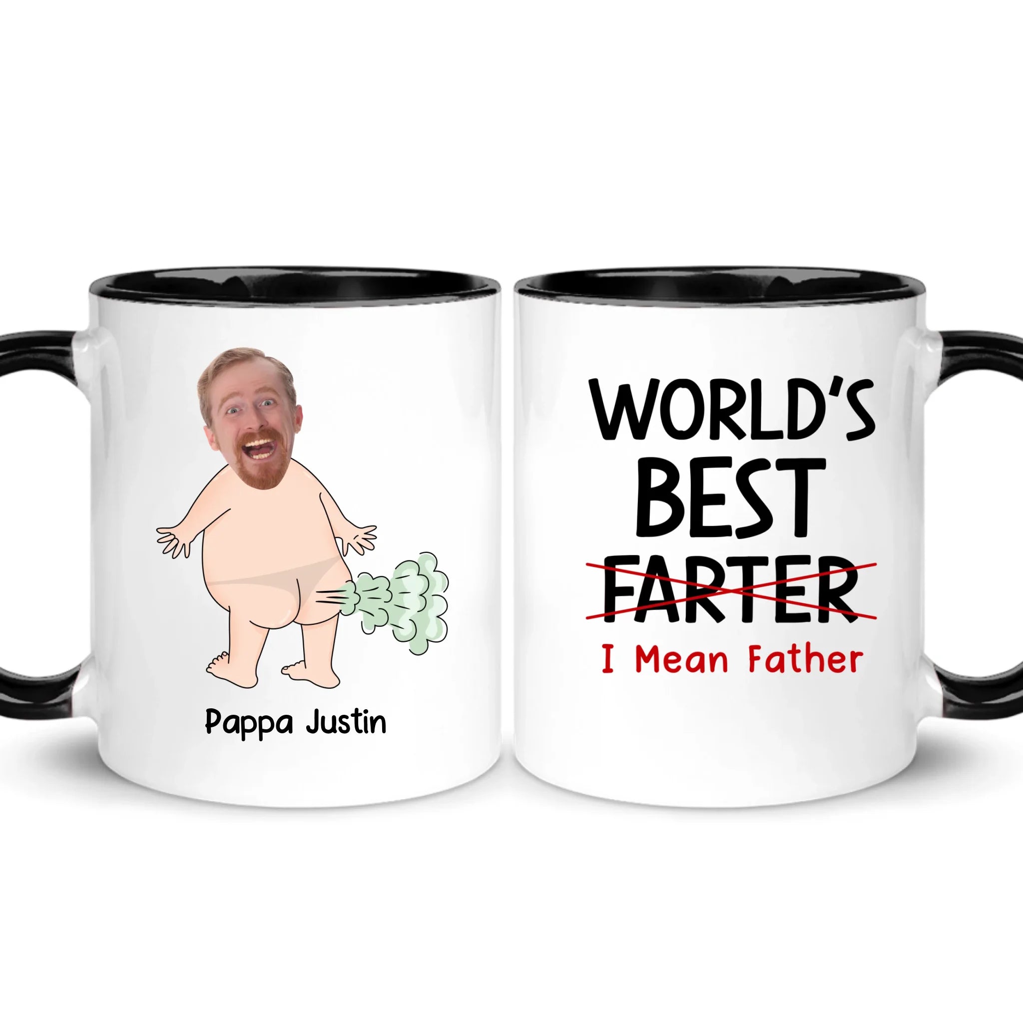 Personlig mugg till Pappa - World's best Farter