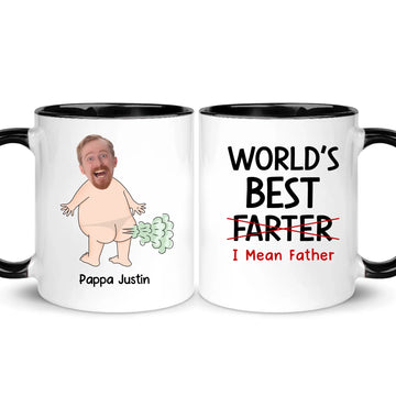 Personlig mugg till Pappa - World's best Farter
