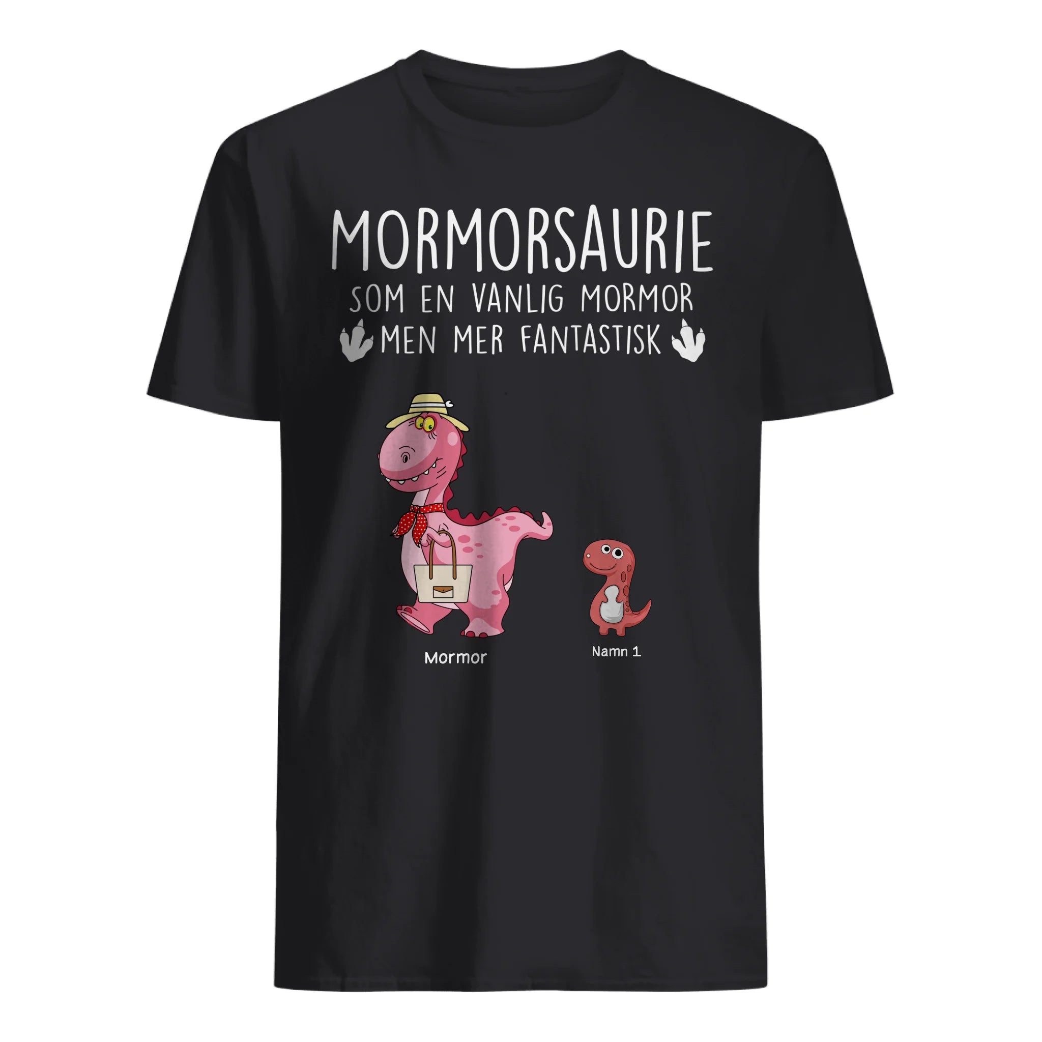 Personlig T-skjorte til bestemor | Personlig gave til bestemor | Grandmothersaurian Grandmothersaurian