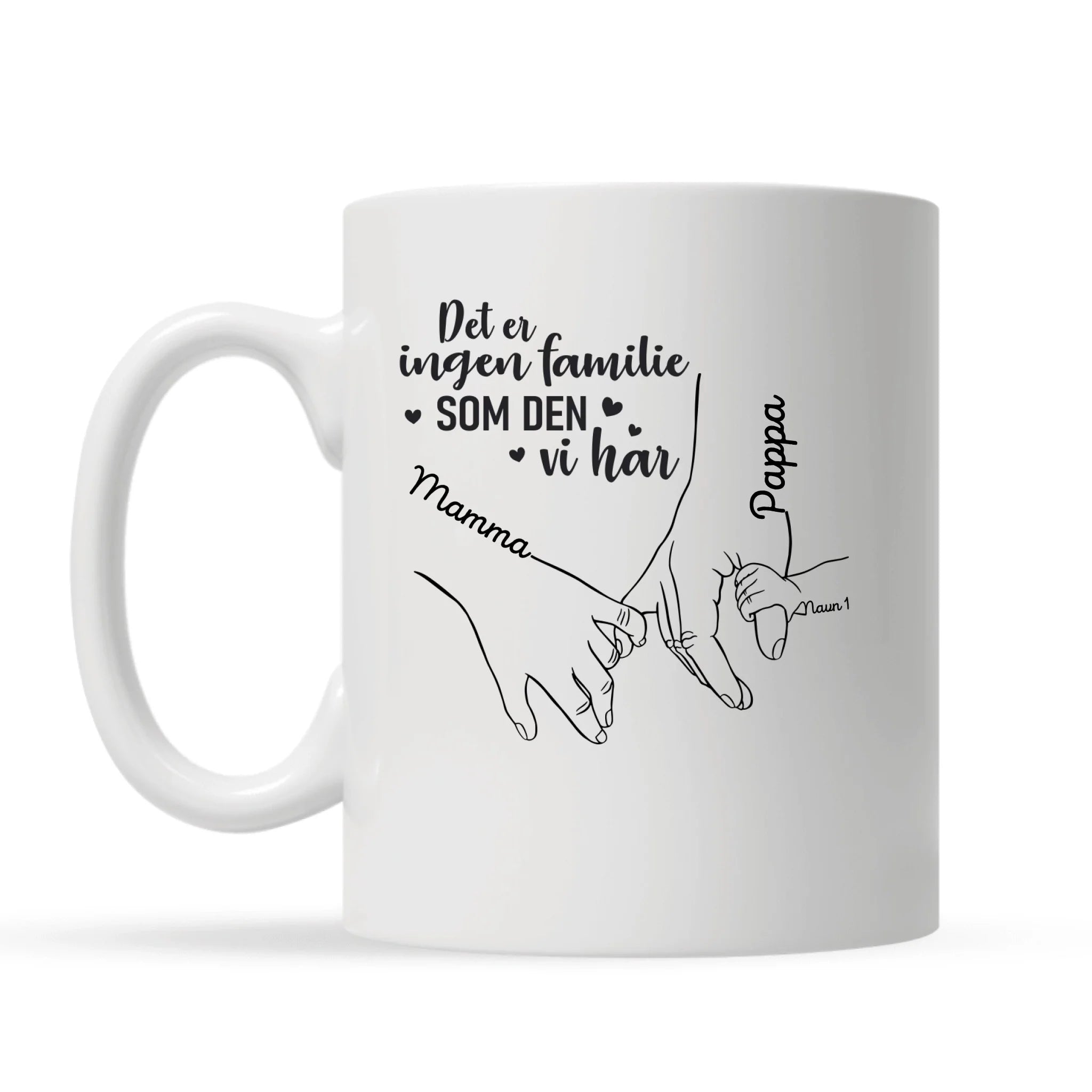 Personlig mugg til Familie | Personlig present till Familie |  Det er ingen familie som den vi har
