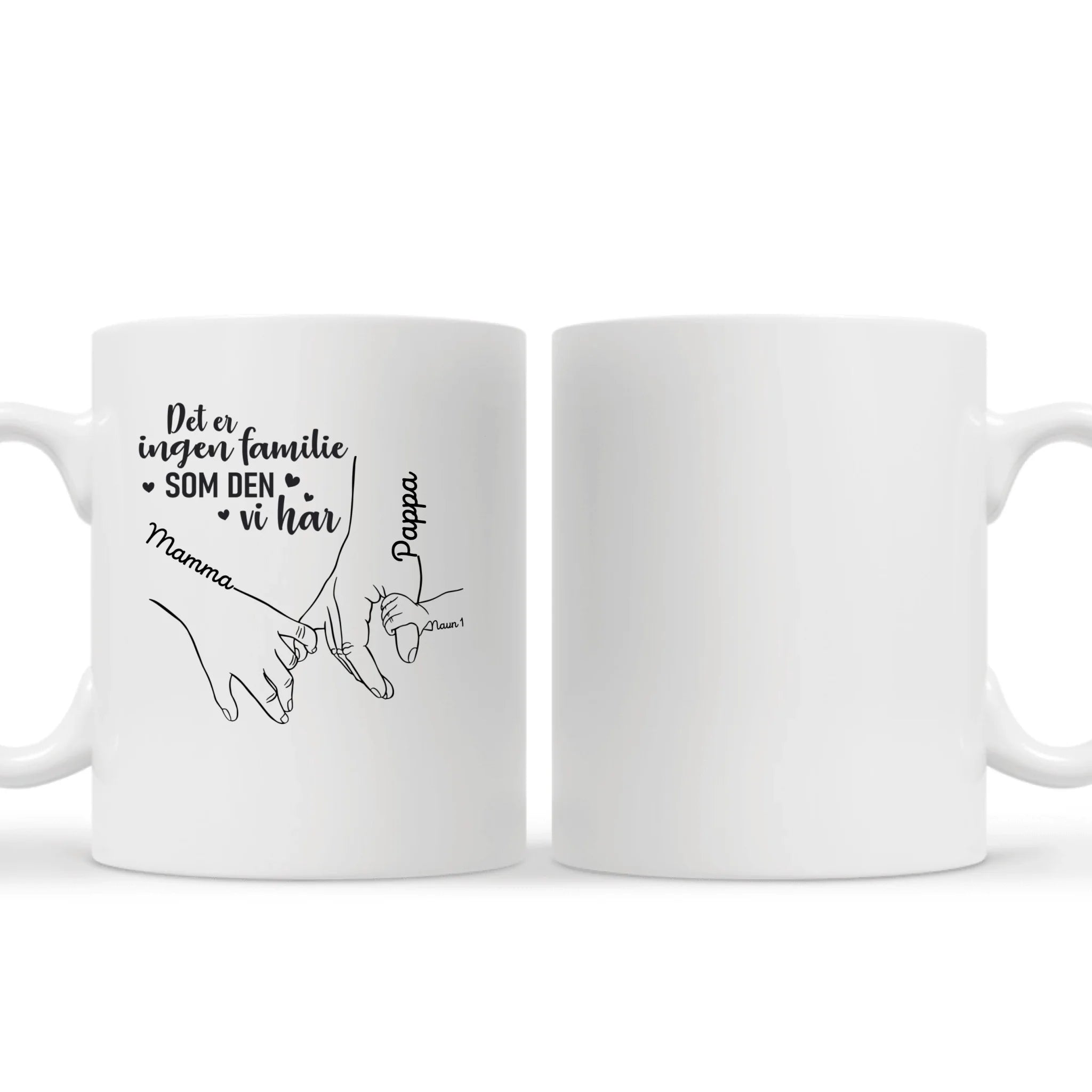 Personlig mugg til Familie | Personlig present till Familie |  Det er ingen familie som den vi har
