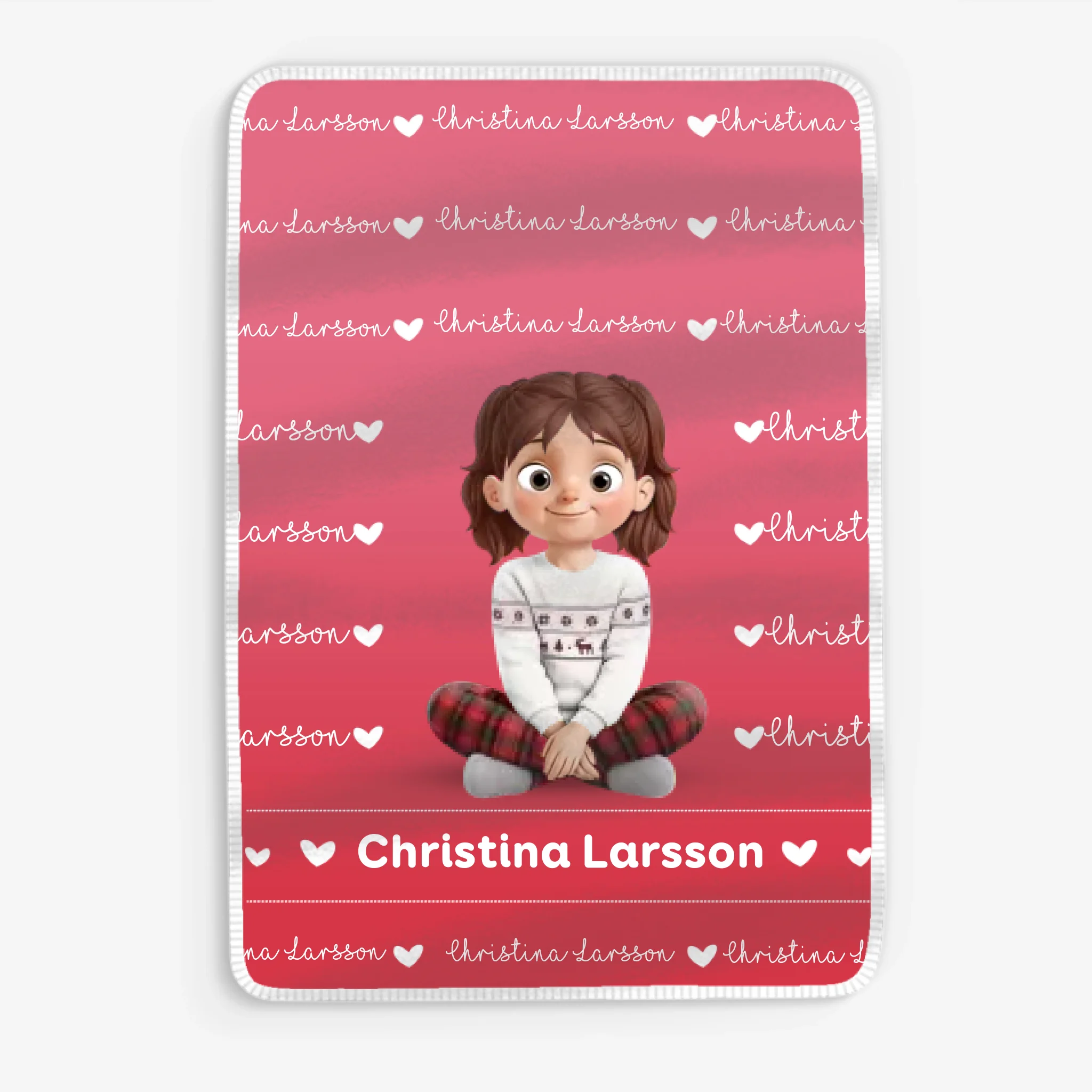 Mjuk filt med namn - Personlig Filt För Barn