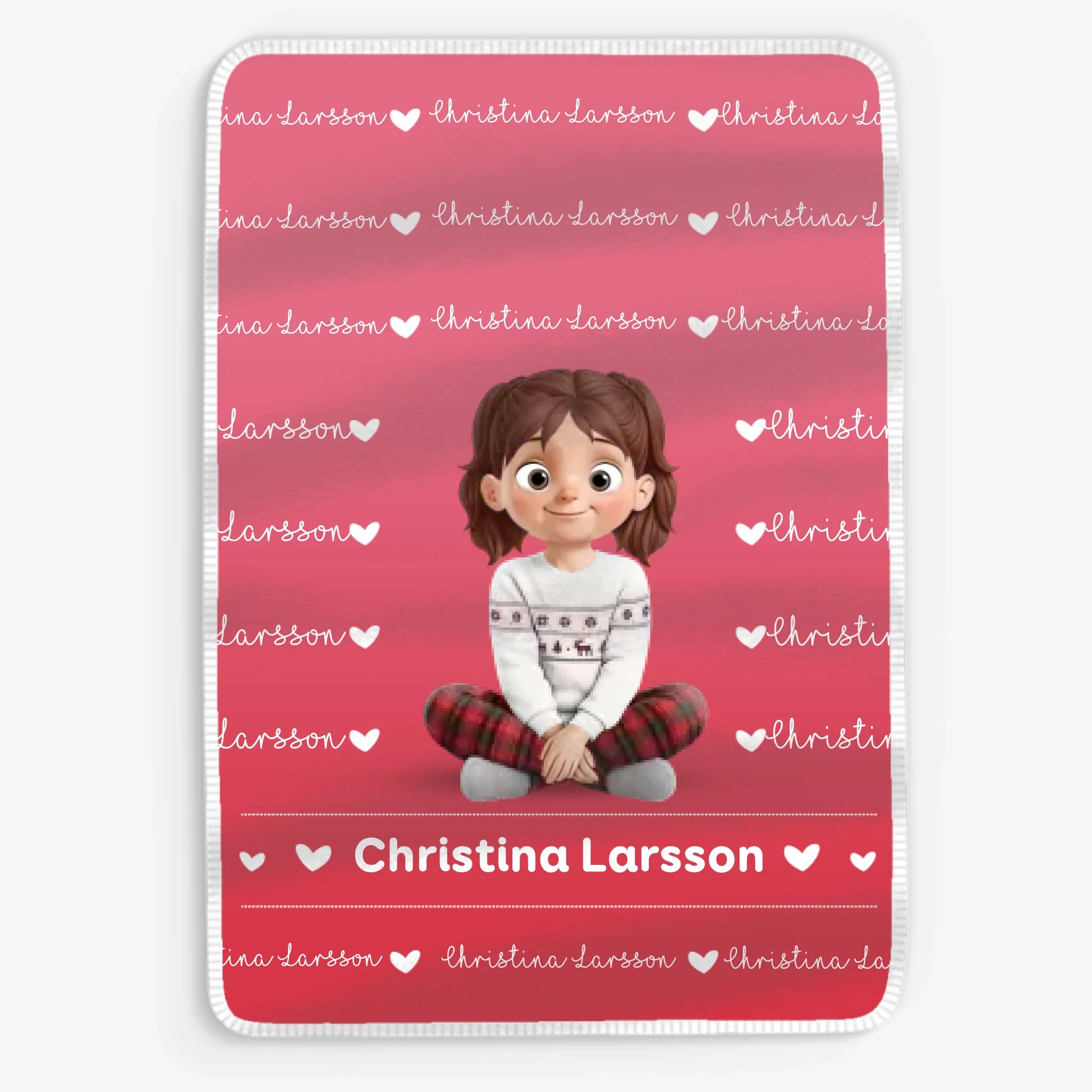 Mjuk filt med namn - Personlig Filt För Barn