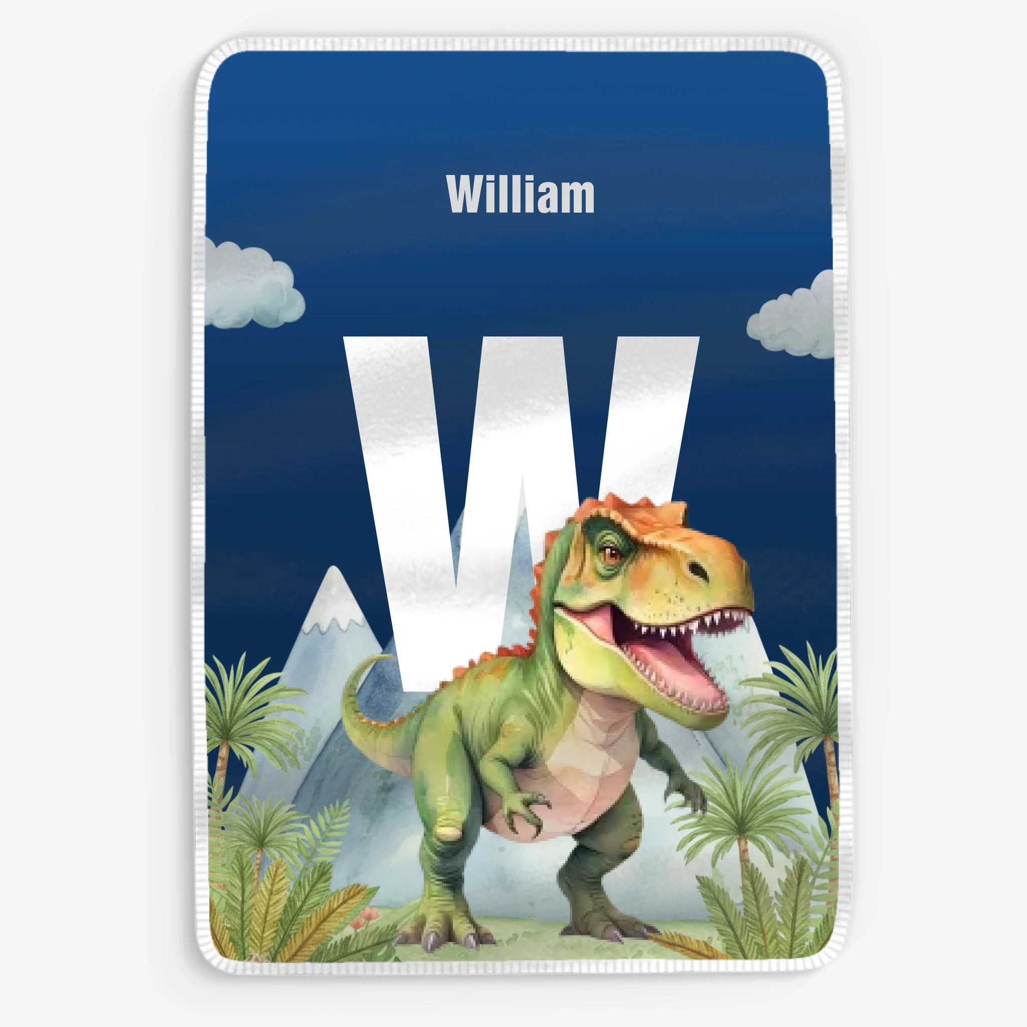 Mjuk filt med Dinosaurie - Personlig Filt För Barn