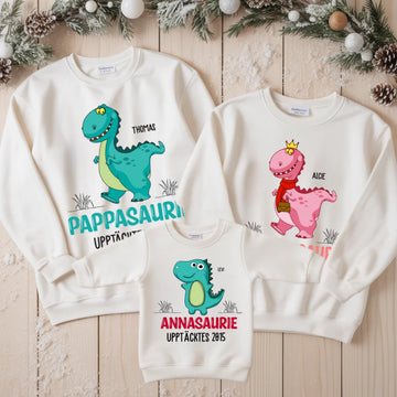 Pappasaurie - Matchande tröja till Familj