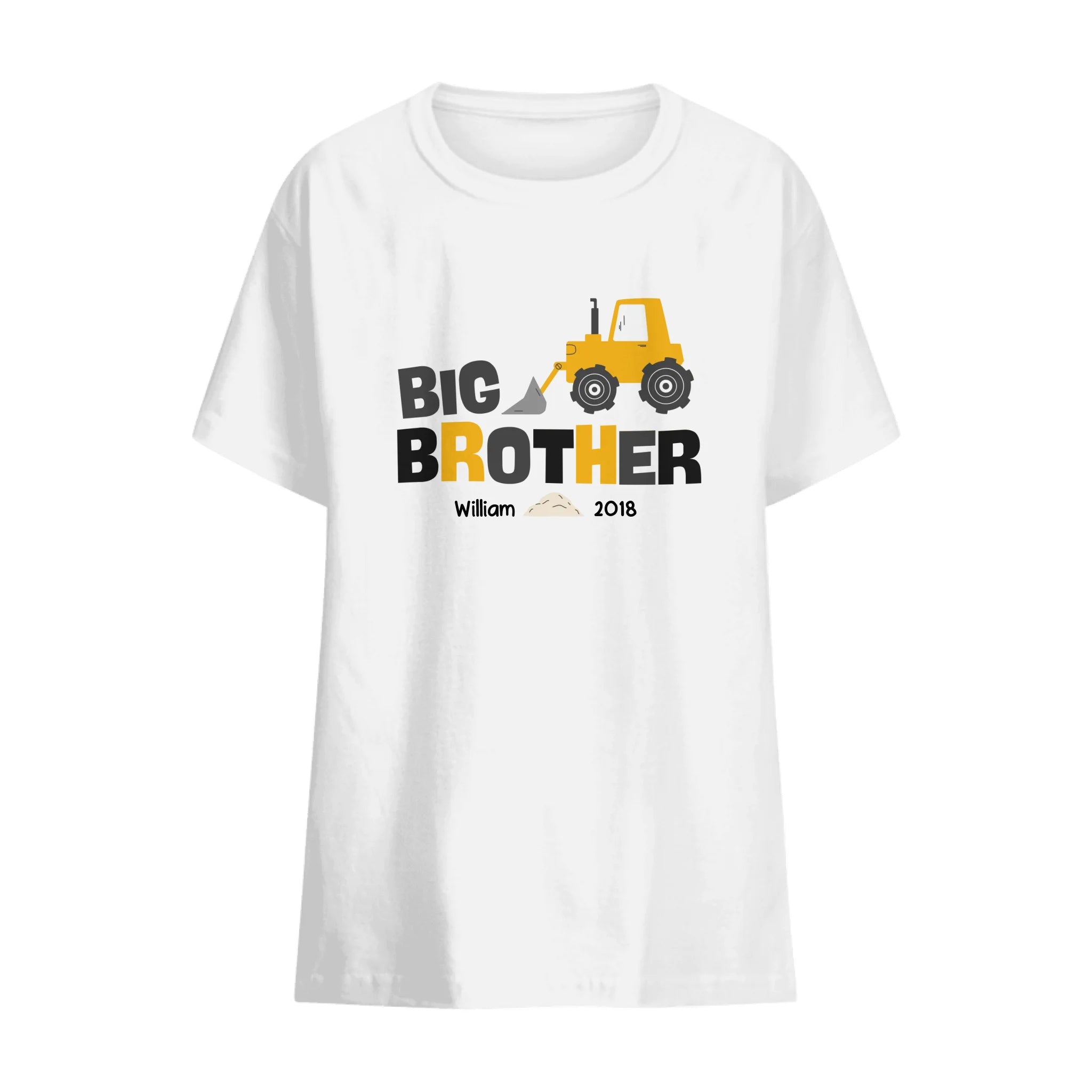 Big Brother Big Sister byggfordon - Matchande tröja till Familj