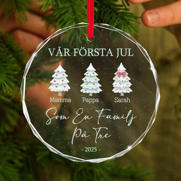 Vår första jul Som En Familj På Två, Tre eller Fyra,... Julgransmönster - Julpynt, Julgranspynt