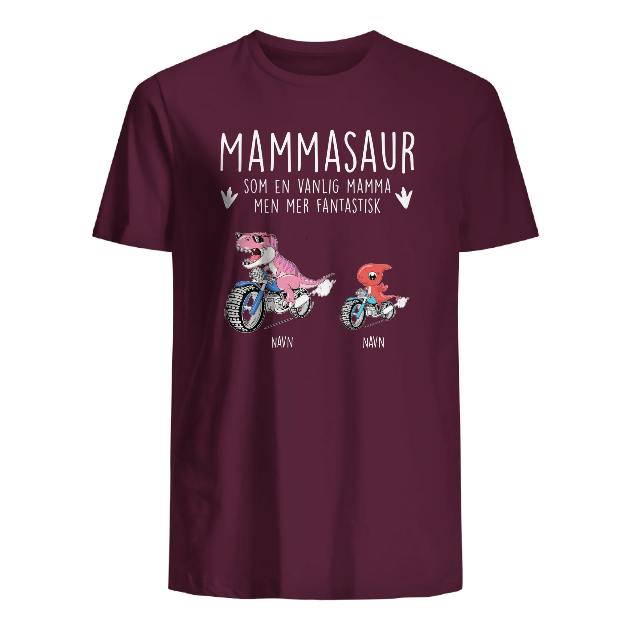 Personlig mamma T-skjorte | Tilpass gave til mor | Mammasaur Som en vanlig mamma, men mer fantastisk