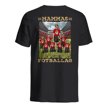 Personlig mor T-shirt | Tilpas gave til mor | Mors fodboldhold