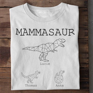 Mammasaur T-skjorte – Personlig minimalistisk design