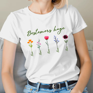 Personlig T-skjorte til mamma | Personlige gaver til mor | Bestemors gårdsplass