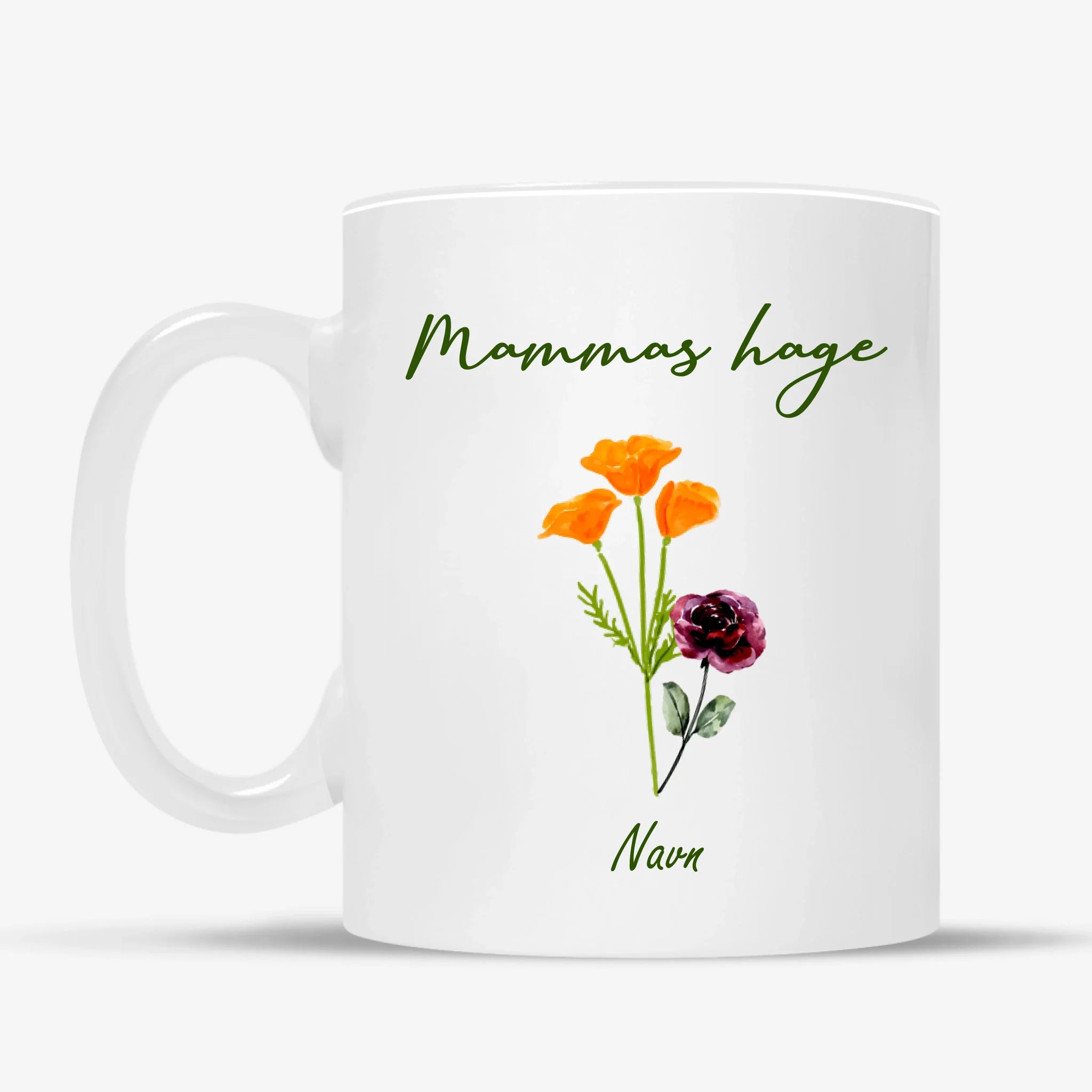 Mammas hage krus – Personalig med navn