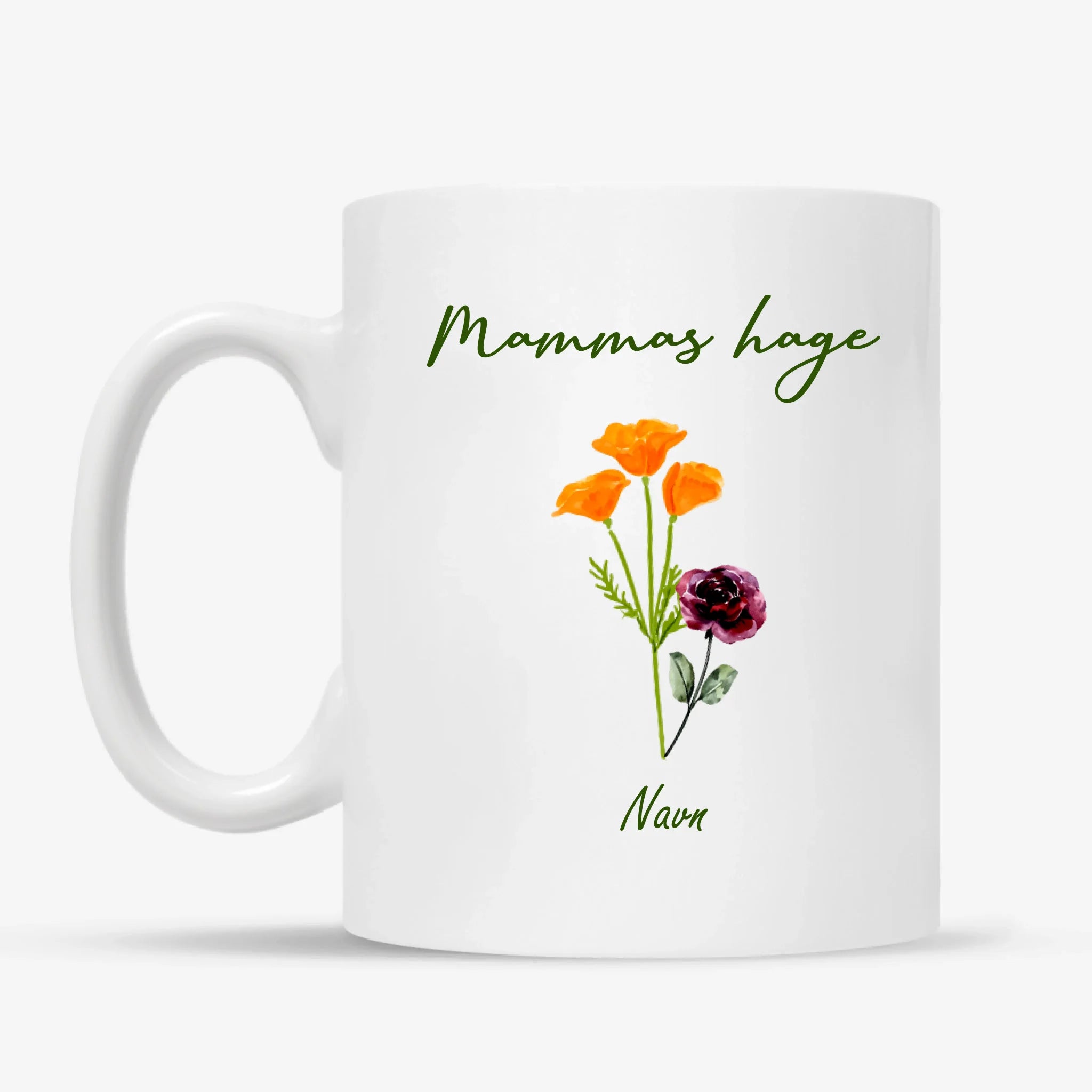 Mammas hage krus – Personalig med navn