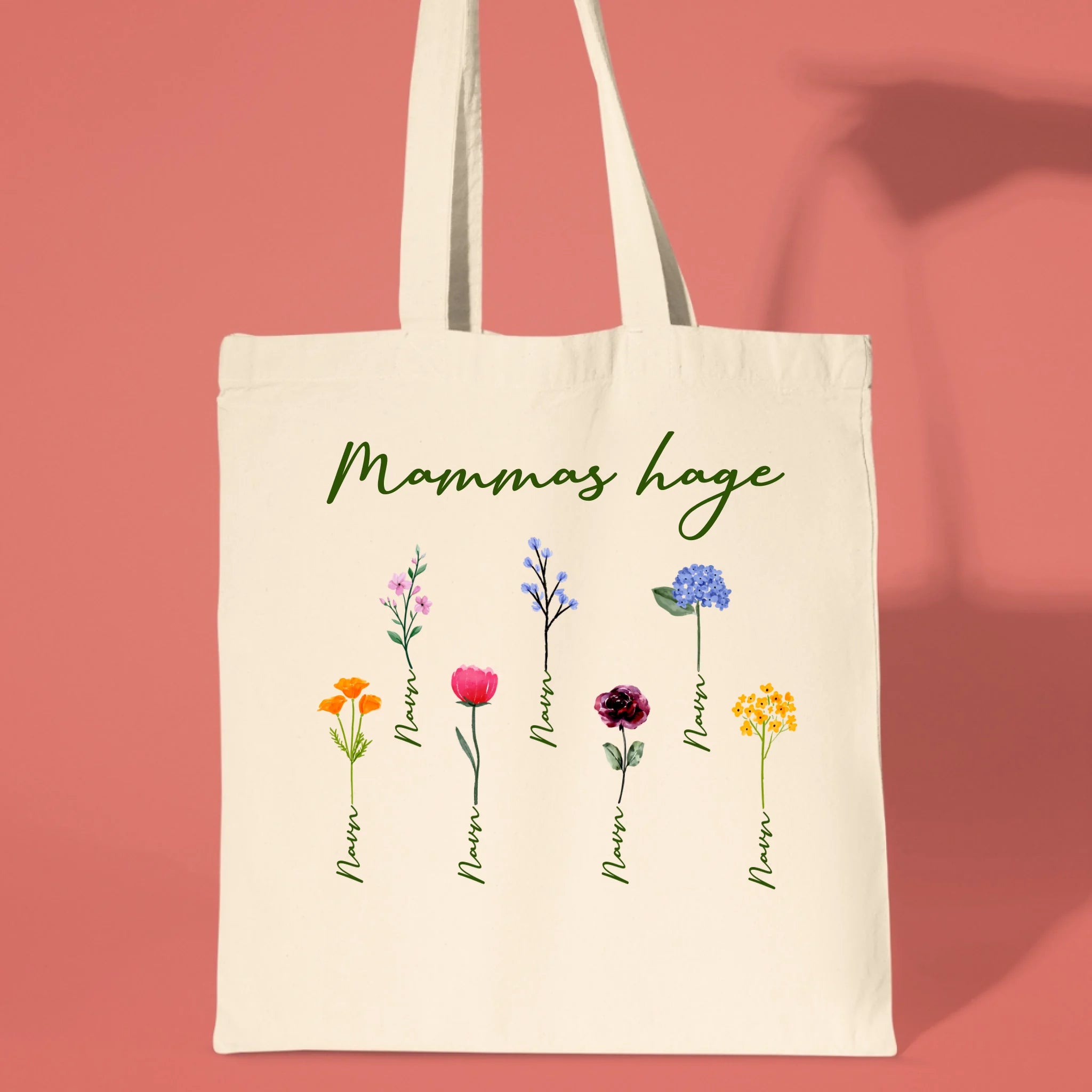 Mammas Hange Handlenett – Personlig Gave til Mamma