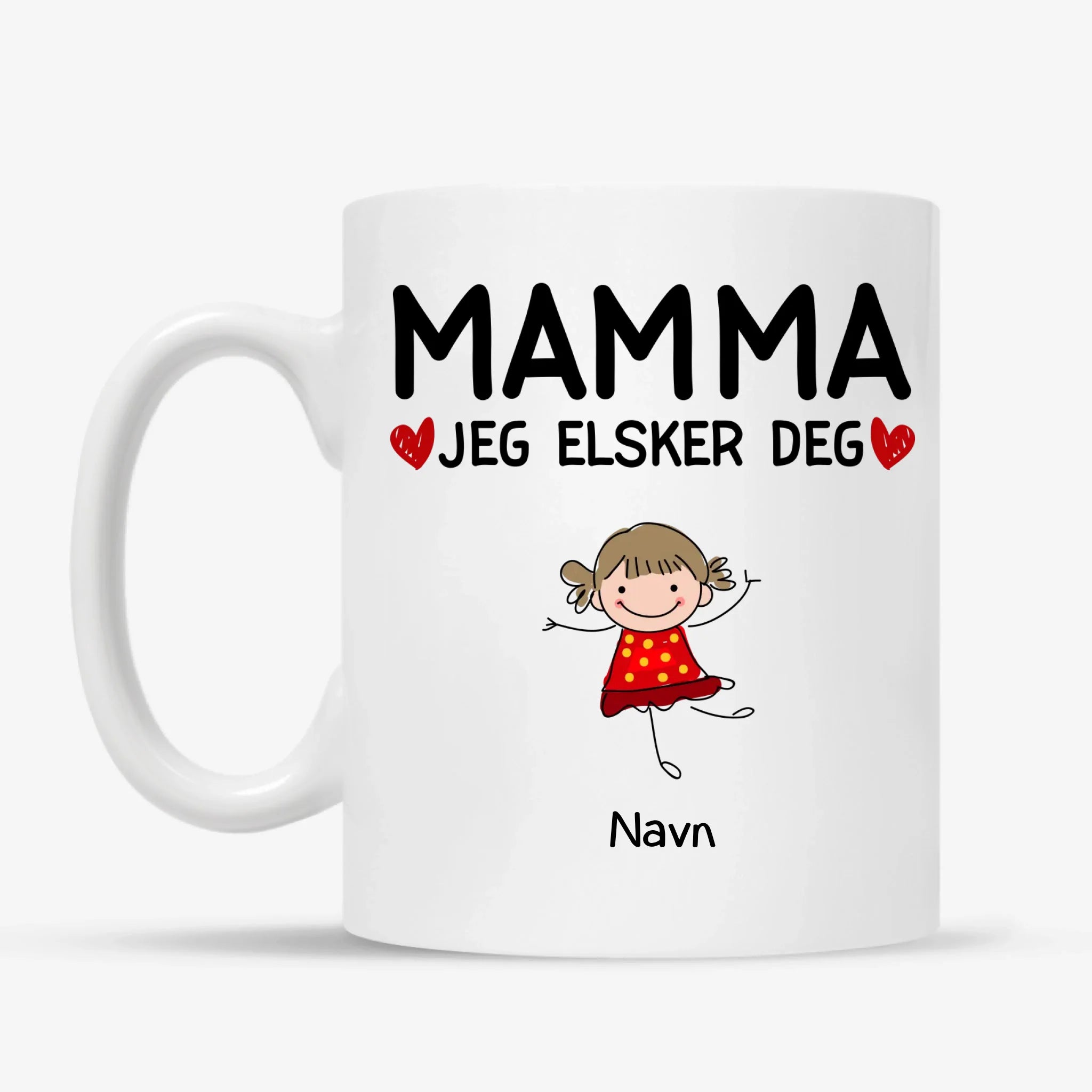 Mamma Jeg elsker deg - Personlig Mamma Kopp