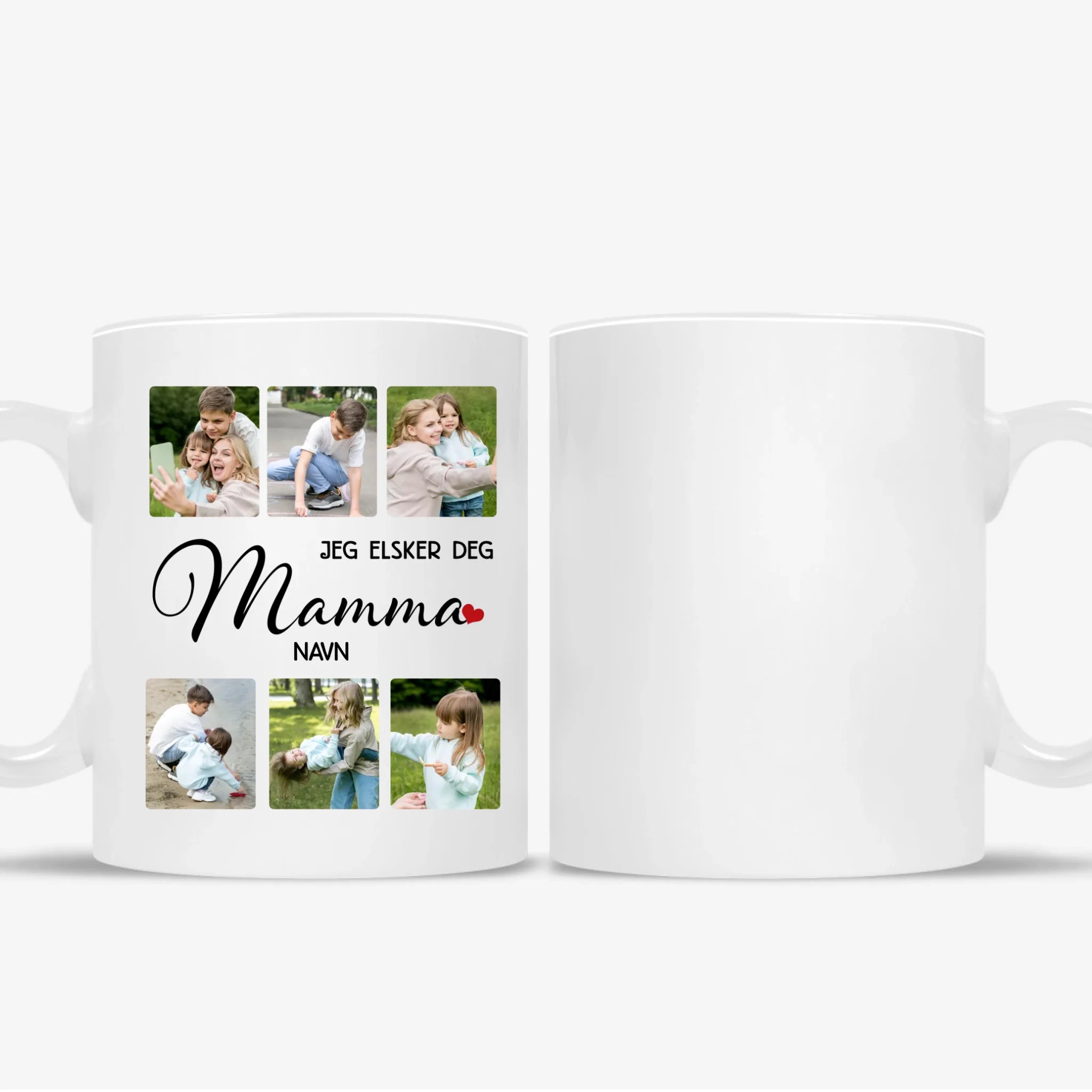 Personlig Fotokopp til Mamma – Jeg Elsker Deg med Navn